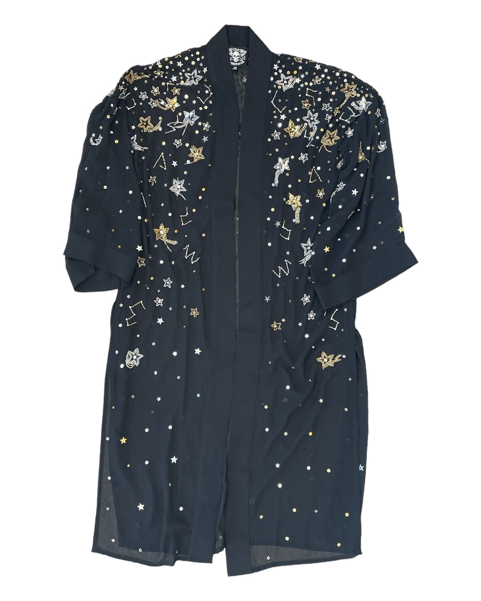 Women’s Gold / Black / Silver Any Old Iron Shooting Star Duster One Size