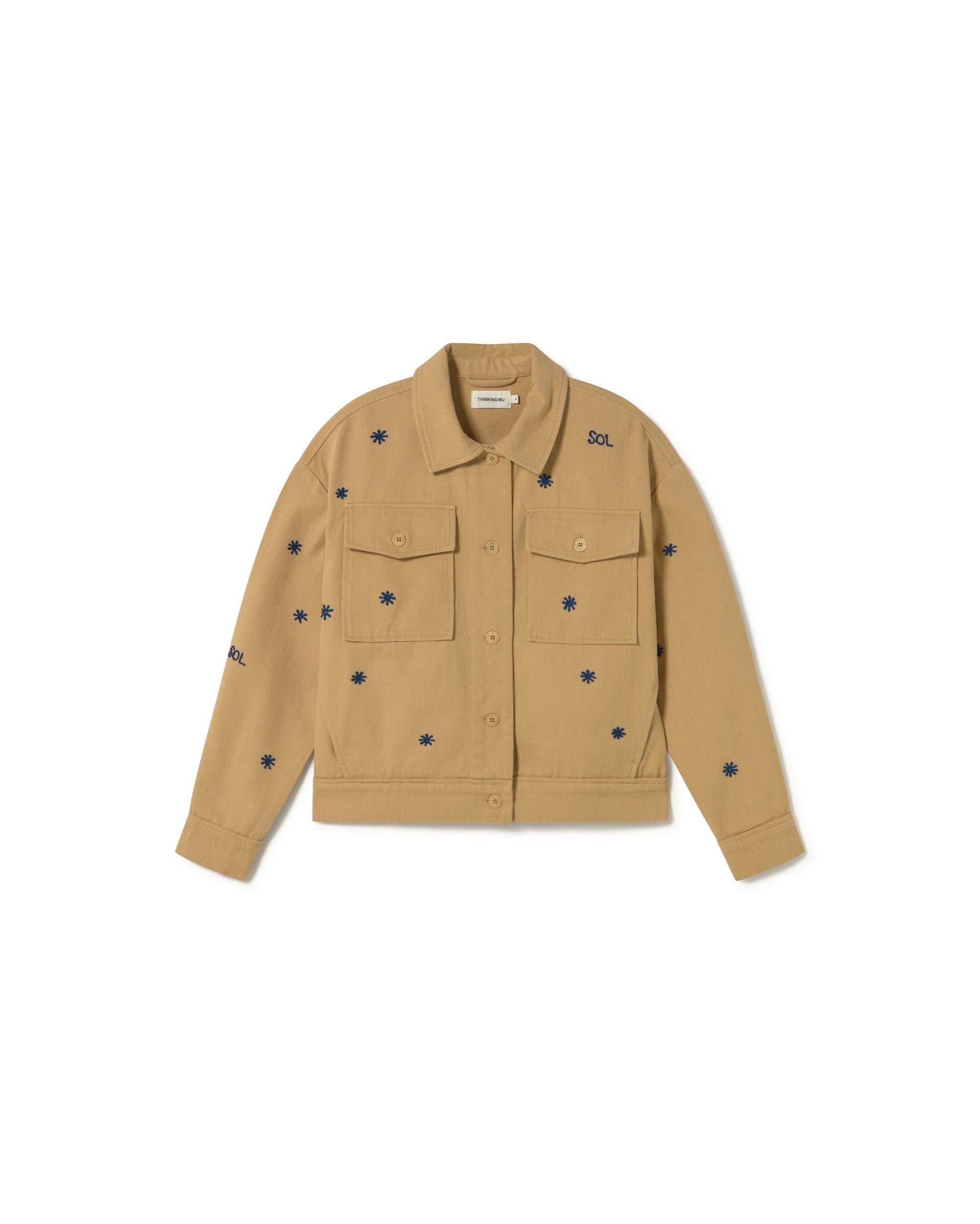 Thinking Mu Women's Neutrals Beige Sol Chain Jacket Frans In Beige