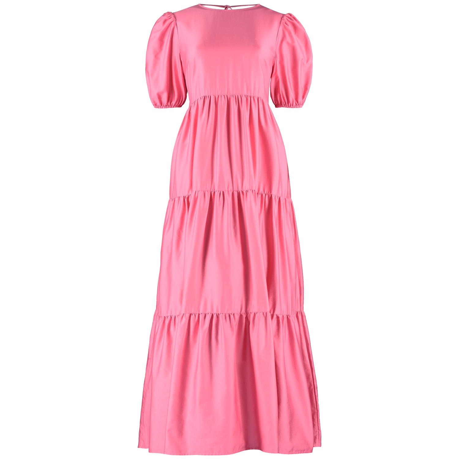 Women’s Pink / Purple The Frances Tiered Maxi Dress In Watermelon Pink Extra Large Lavaand