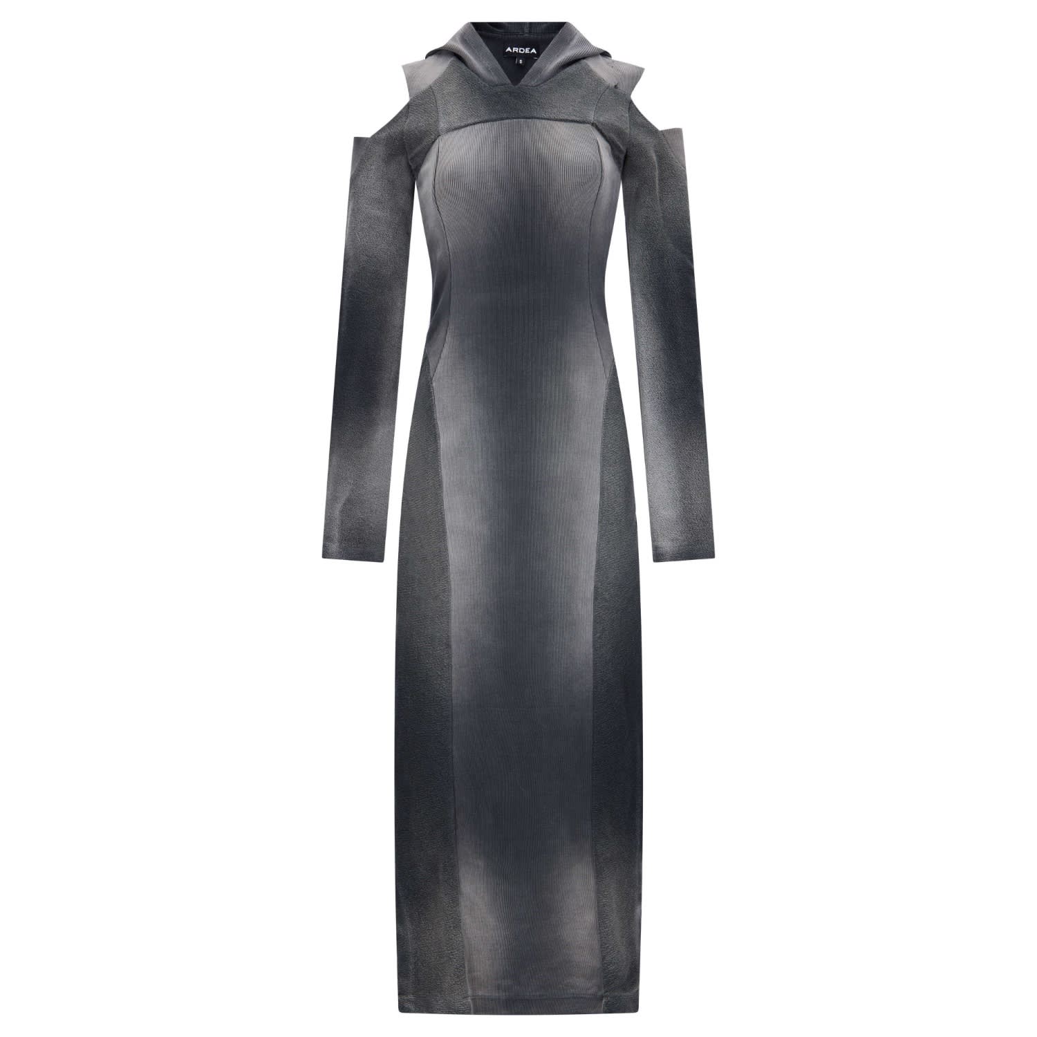 Women's Grey Hooded Stealth Dress | Medium | Ardea