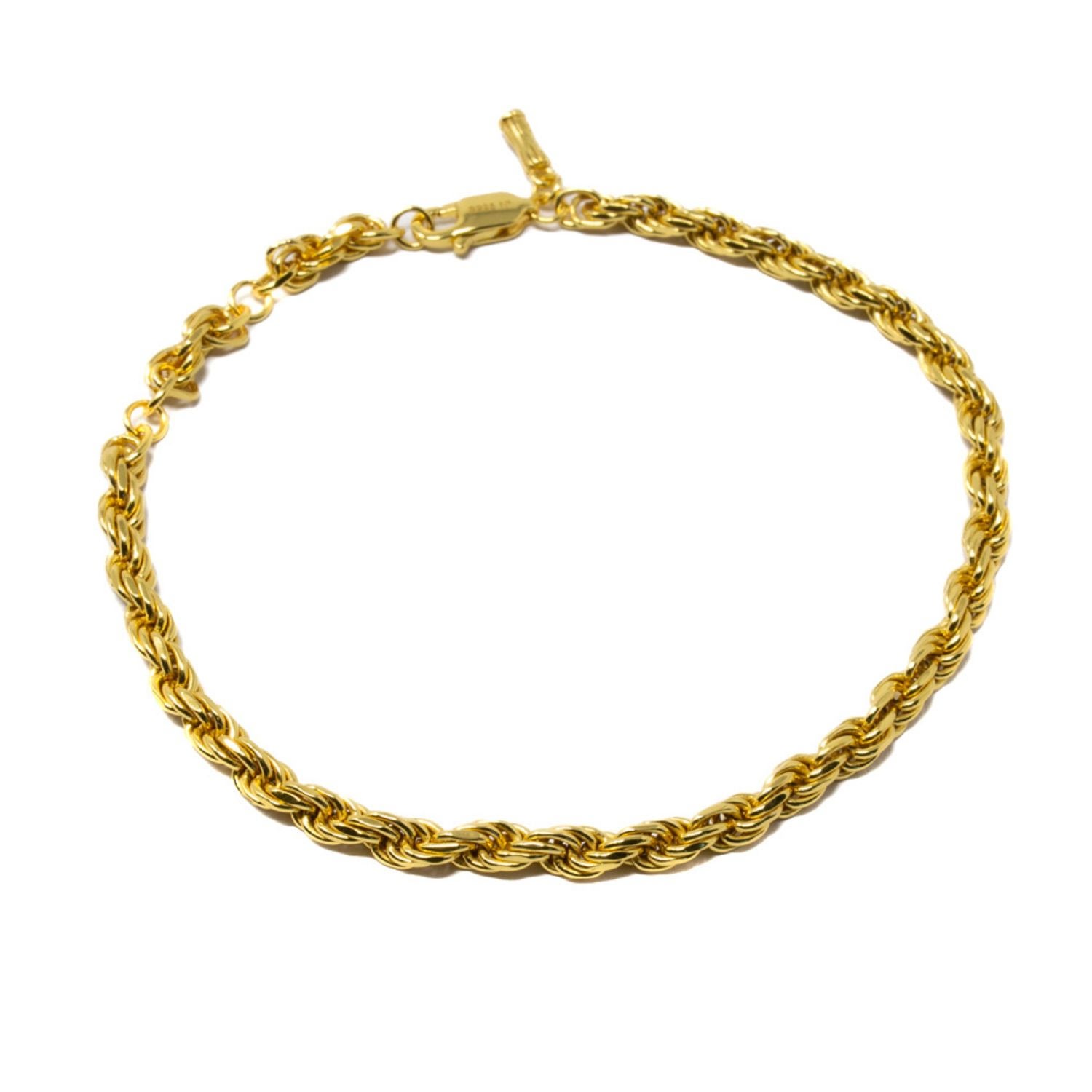 Women’s Yardena Rope Chain Bracelet- Gold Nasi Silver