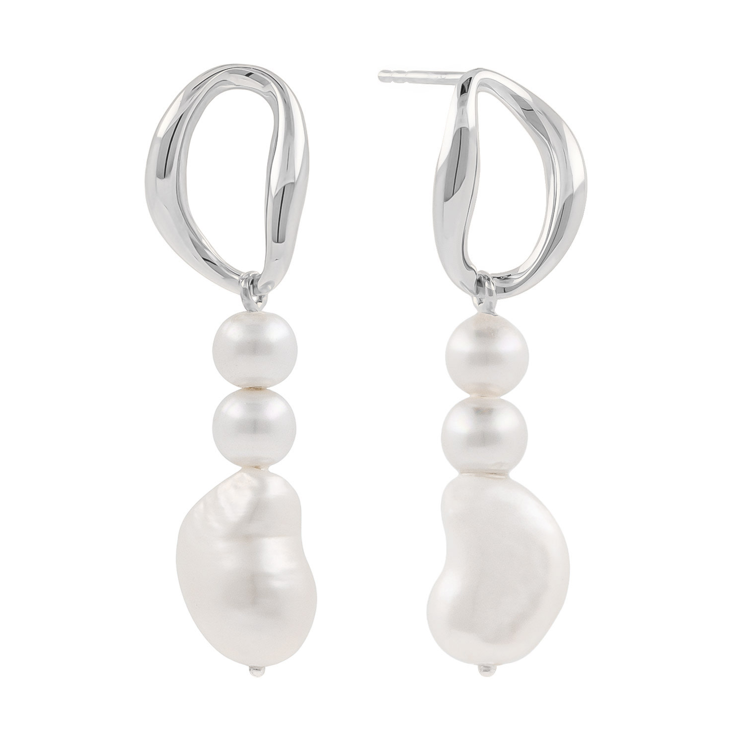 Women’s Hyades Freshwater Pearl Silver Earrings Ct Cach