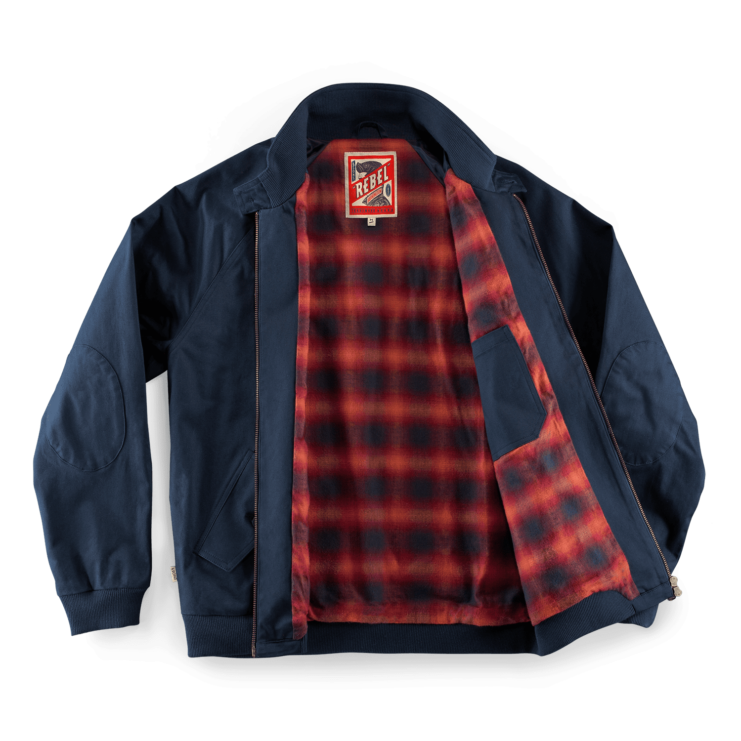 &Sons Rebel Harrington Jacket Navy | &SONS Trading Co | Wolf & Badger