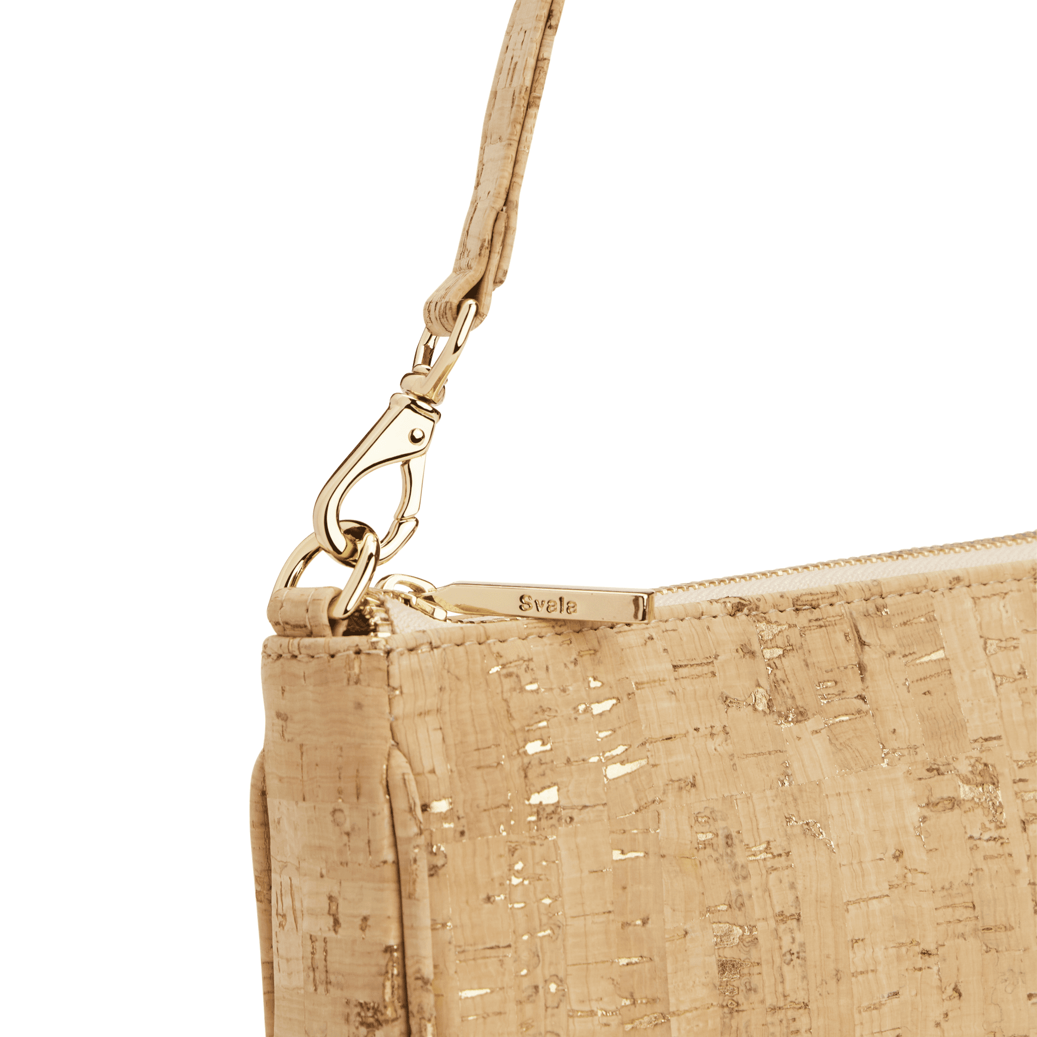 Gold Cork Vegan Crossbody Shoulder Purse - Tashi - Svala – Svala