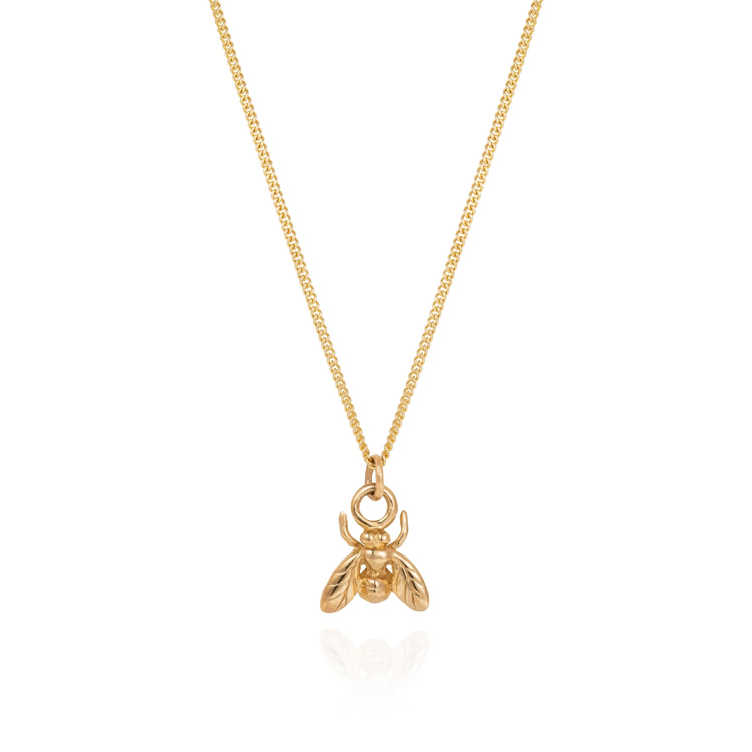 Women’s Solid Gold Little Fly Necklace Yasmin Everley Jewellery