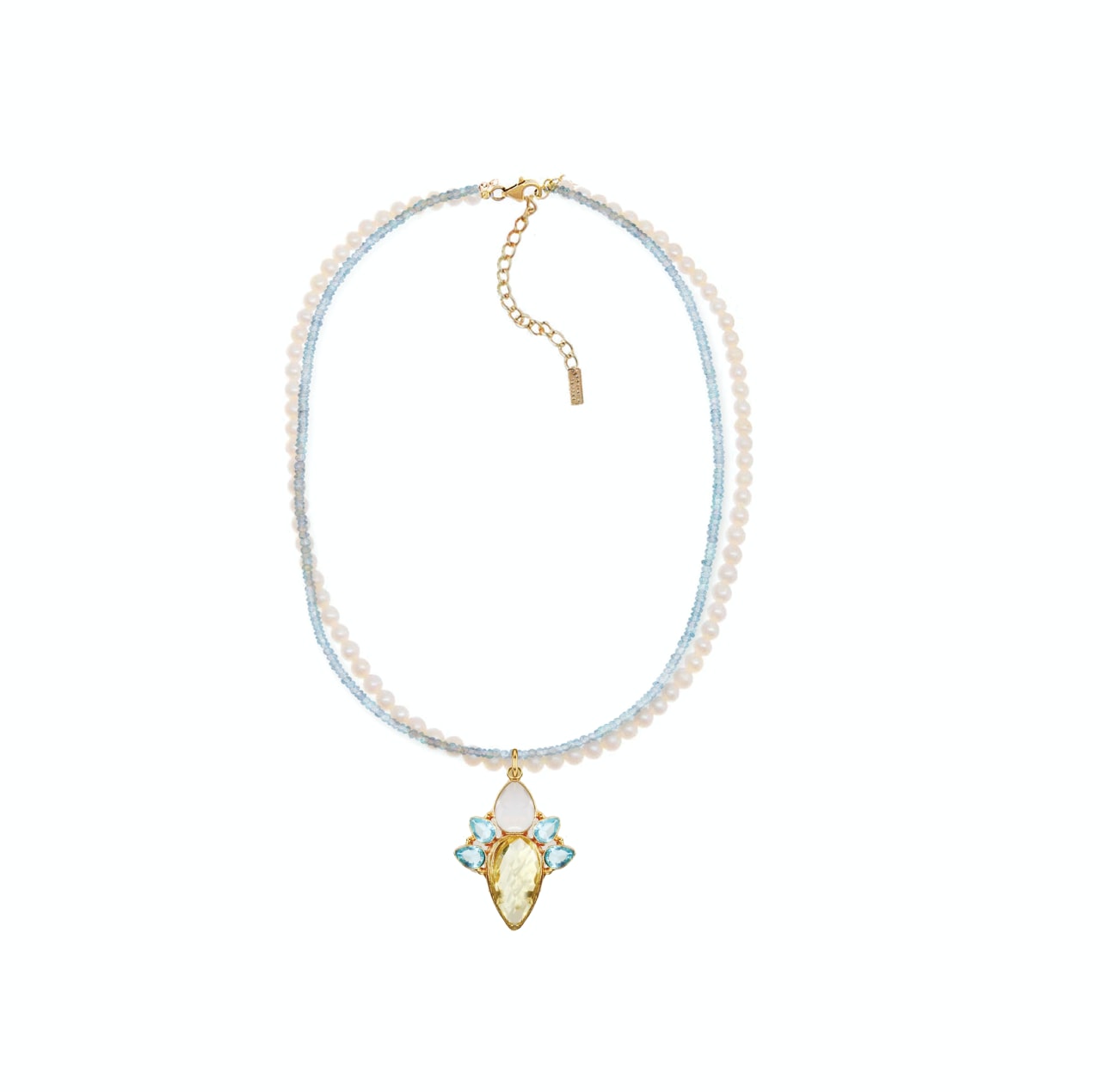 Women’s Aqua Sparkles Necklace Adriana Pappas Designs