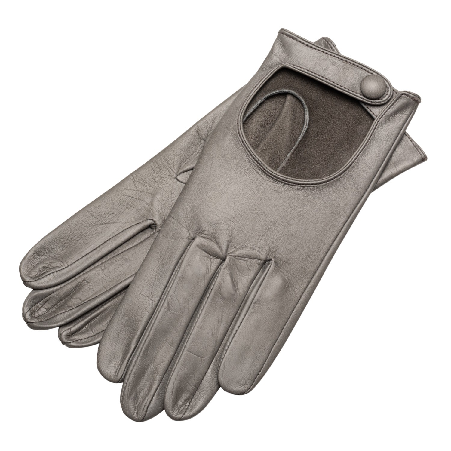 1861 Glove Manufactory Shield & Style - Men's Nappa Leather Urban Gloves In Grey In Grey