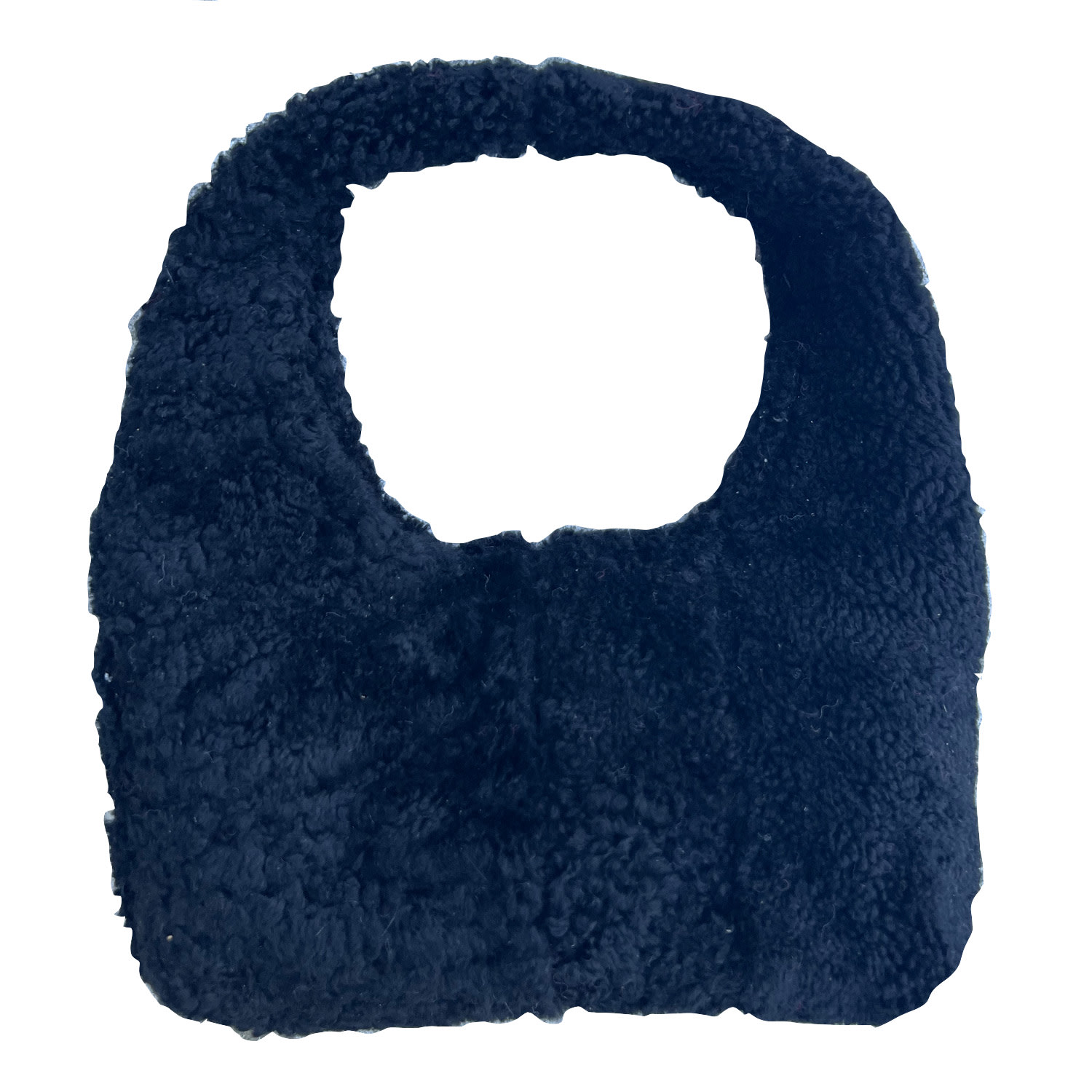 Tirillm Women's Black Lotte Handmade Small Bag Made Of Sherling Scraps. In Black