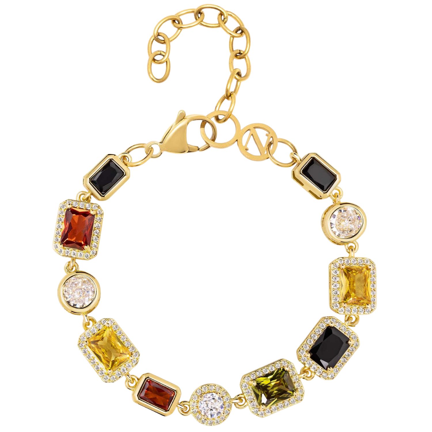 Nialaya Men's Gemstone Bracelet In Gold In Gold