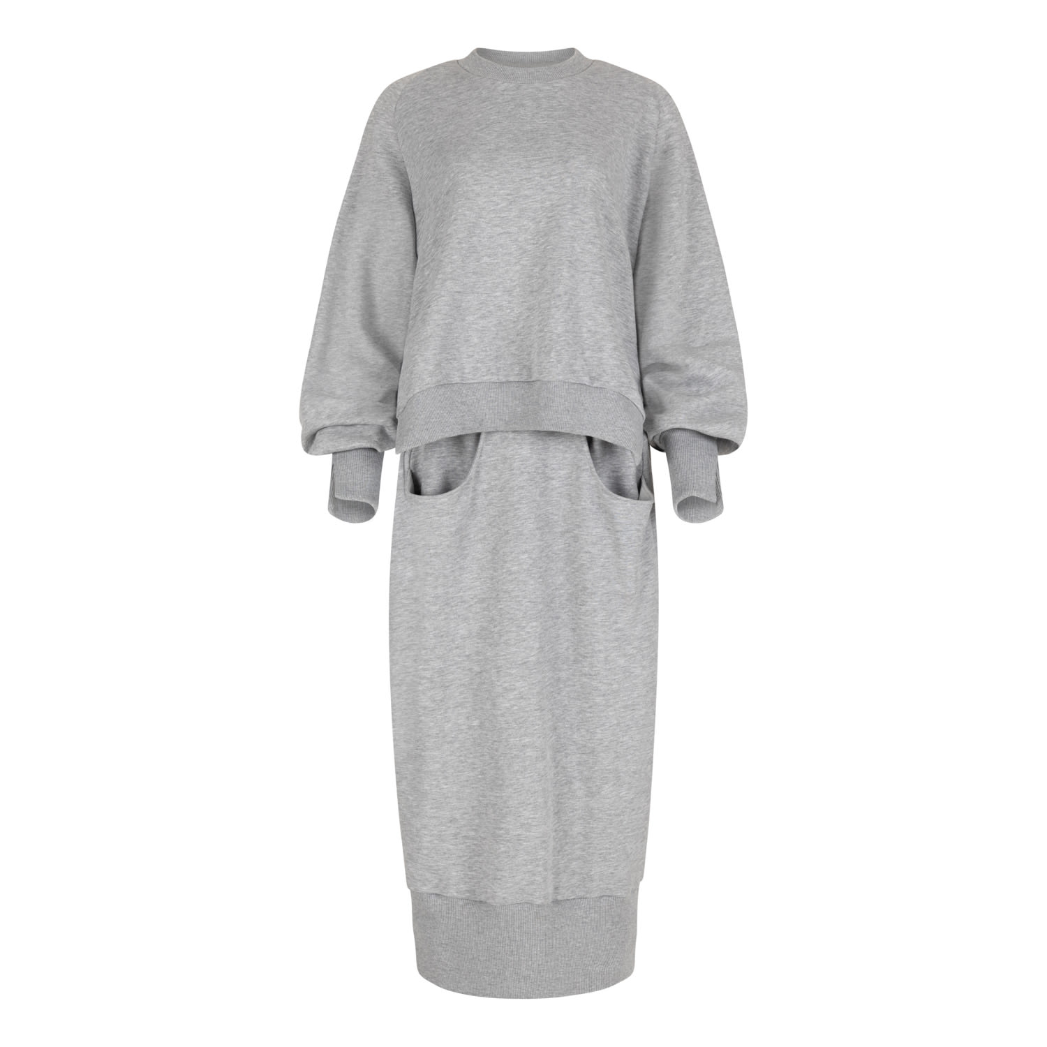 Clothes By Locker Room Grey Two-piece Activewear Set In Grey