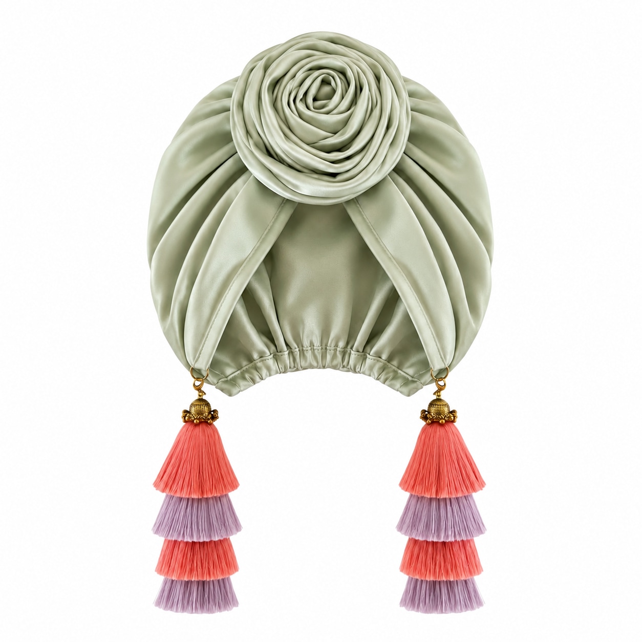 Women's Green Edith Mint Swinglette Turban | One Size | Julia Clancey
