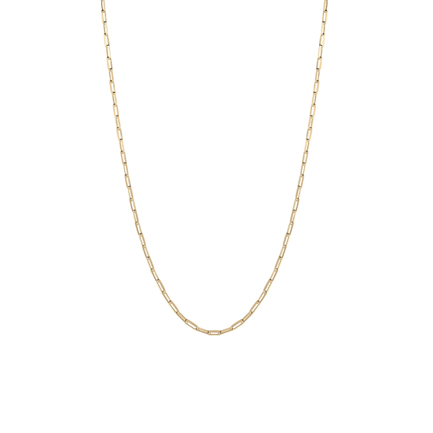 Spero London Women's Rectangular Link Chain Sterling Silver Necklace - Gold In Gold