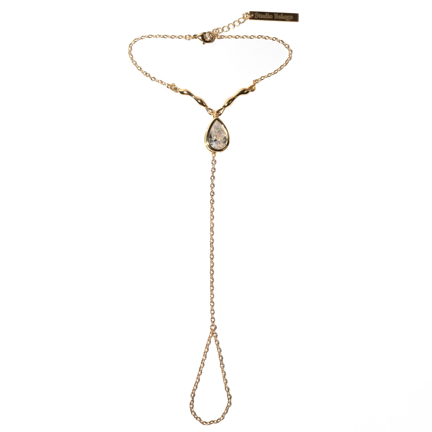 Studio Baloge Women's Gold Suspendue Goutte Hand Harness In Gold