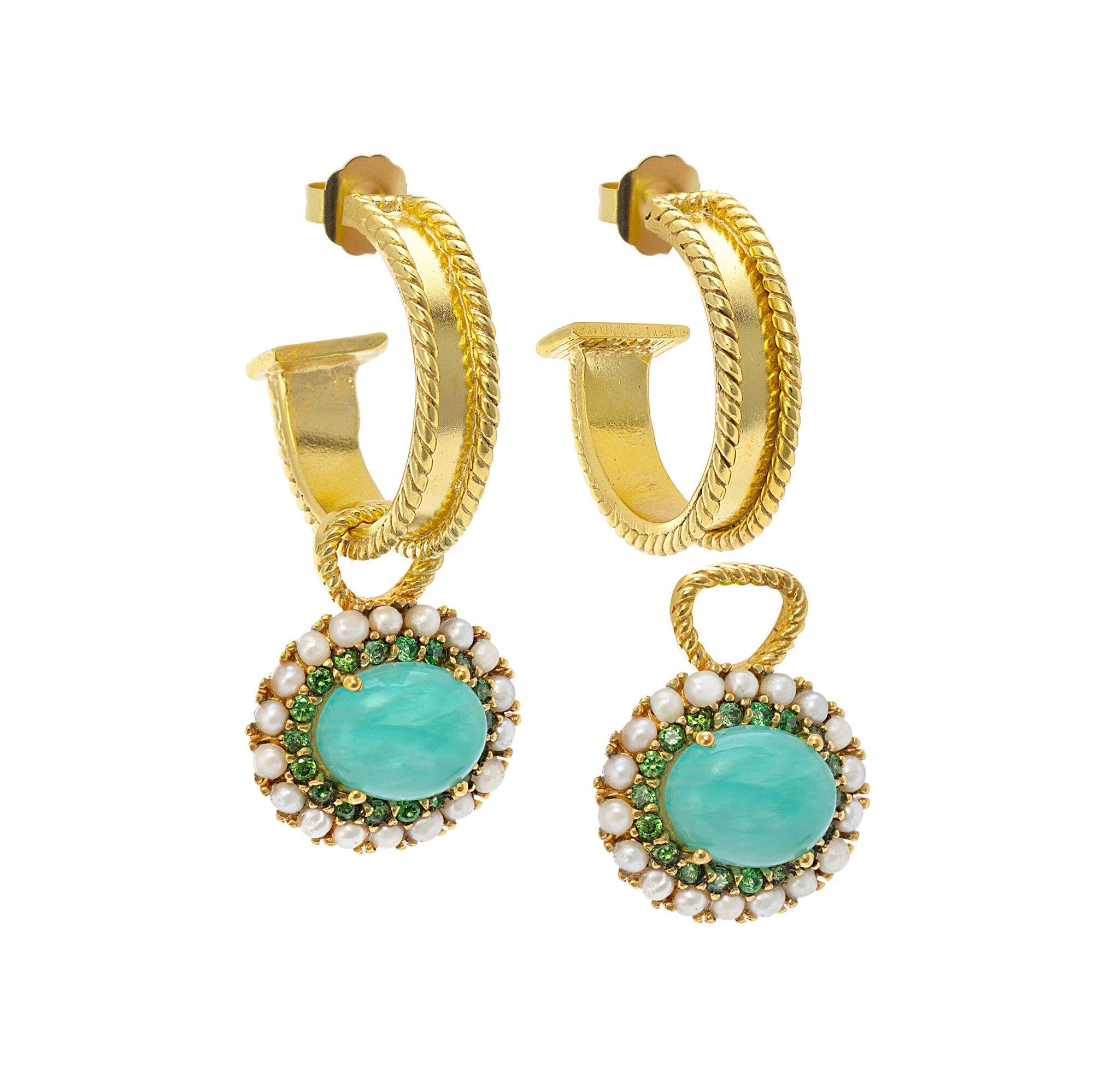 Women’s Blue / White The Bridgette In Amazonite Jimena Alejandra