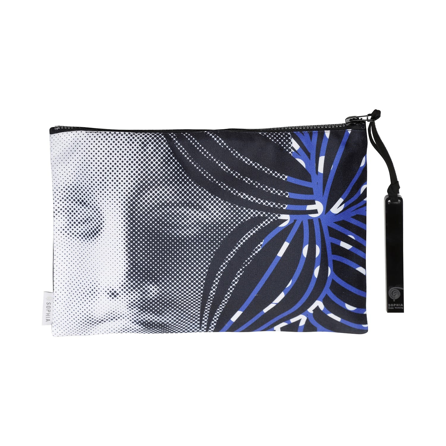 flower print clutch bag