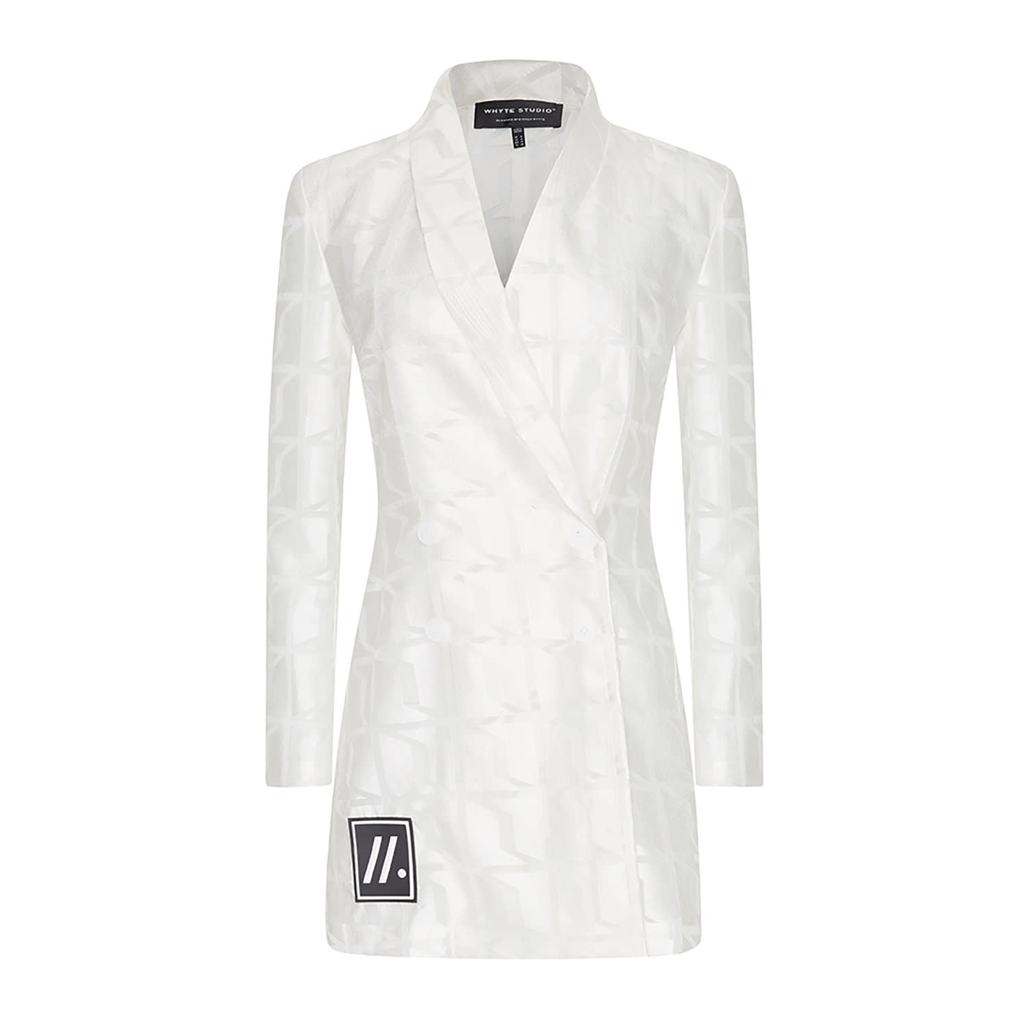 printed blazer dress