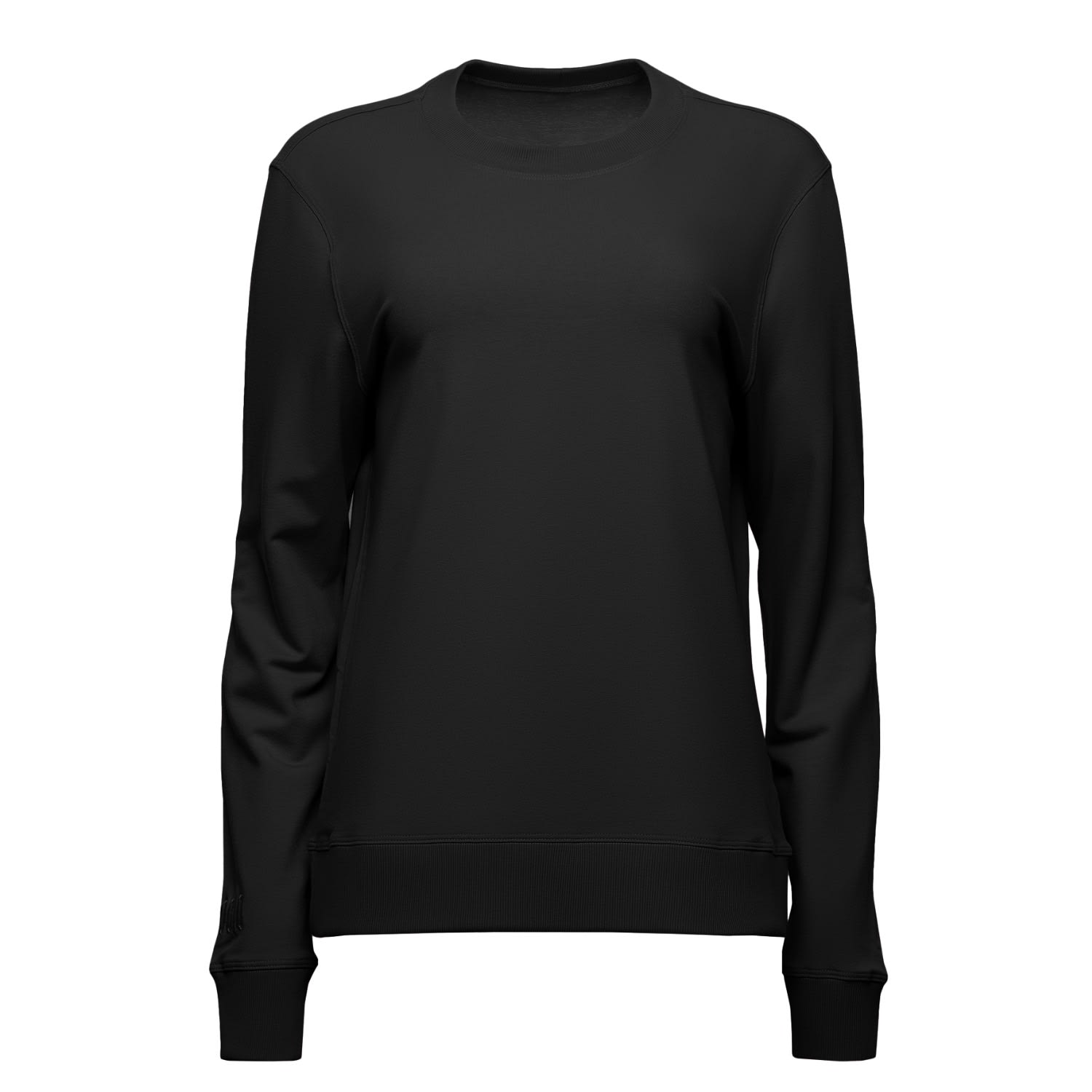 Ocio Leisurewear Women's Classic Softcore Crewneck In Black In Black