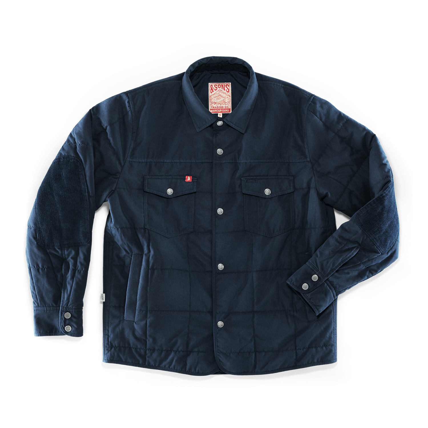&sons Trading Co Men's Blue Denver Quilted Shirt Navy In Blue