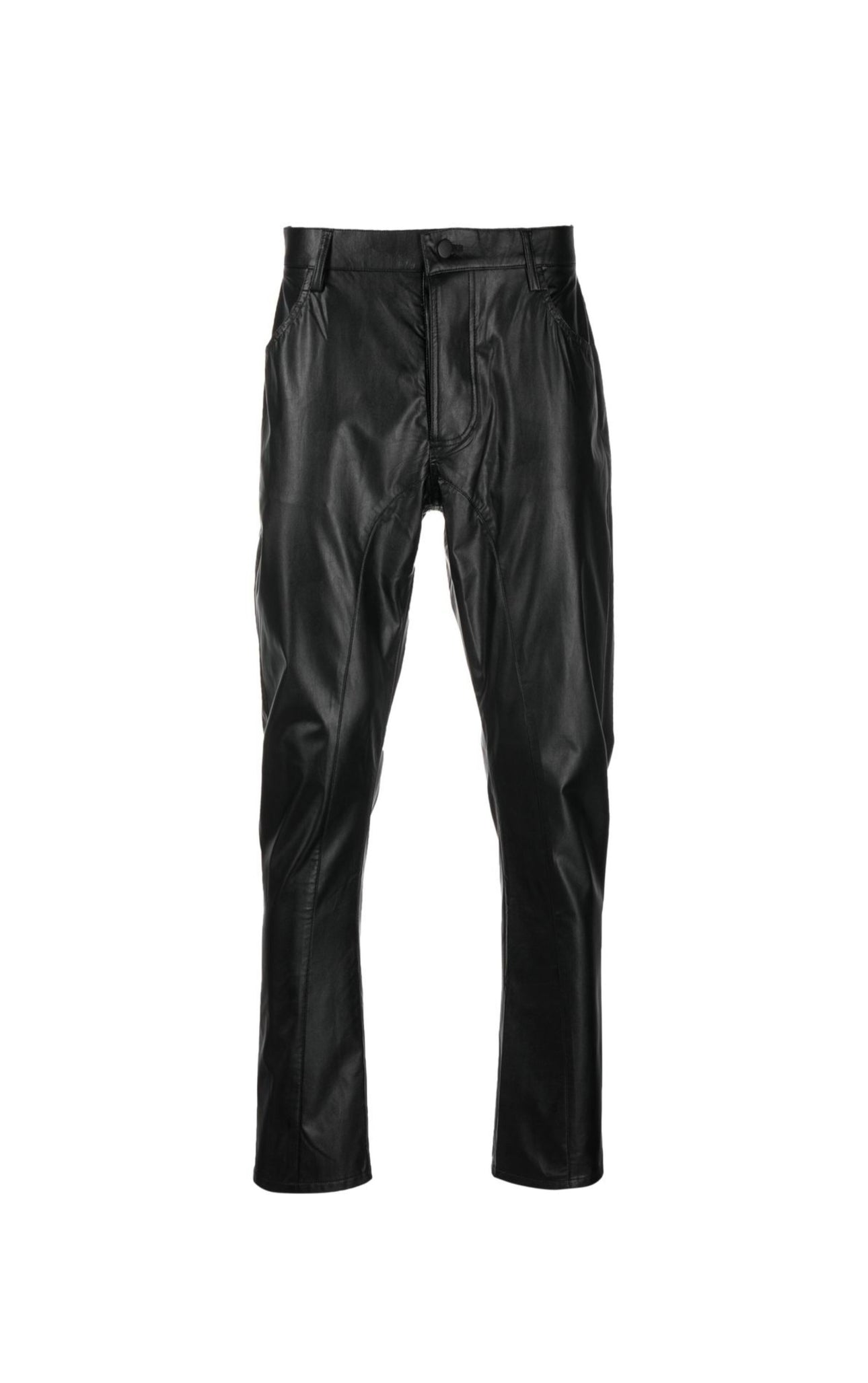 Men’s Black Rockies Leather Trousers Extra Large Tessitura