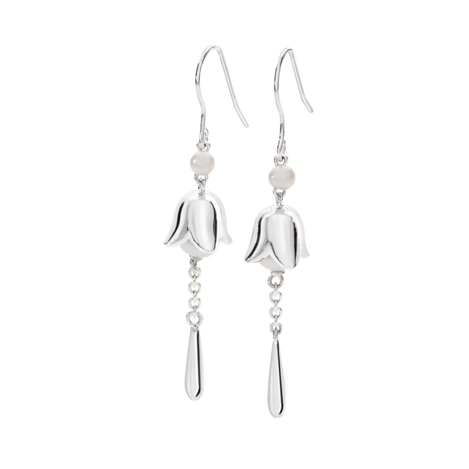 Women’s Silver Lily Of The Valley Earrings Lucy Quartermaine