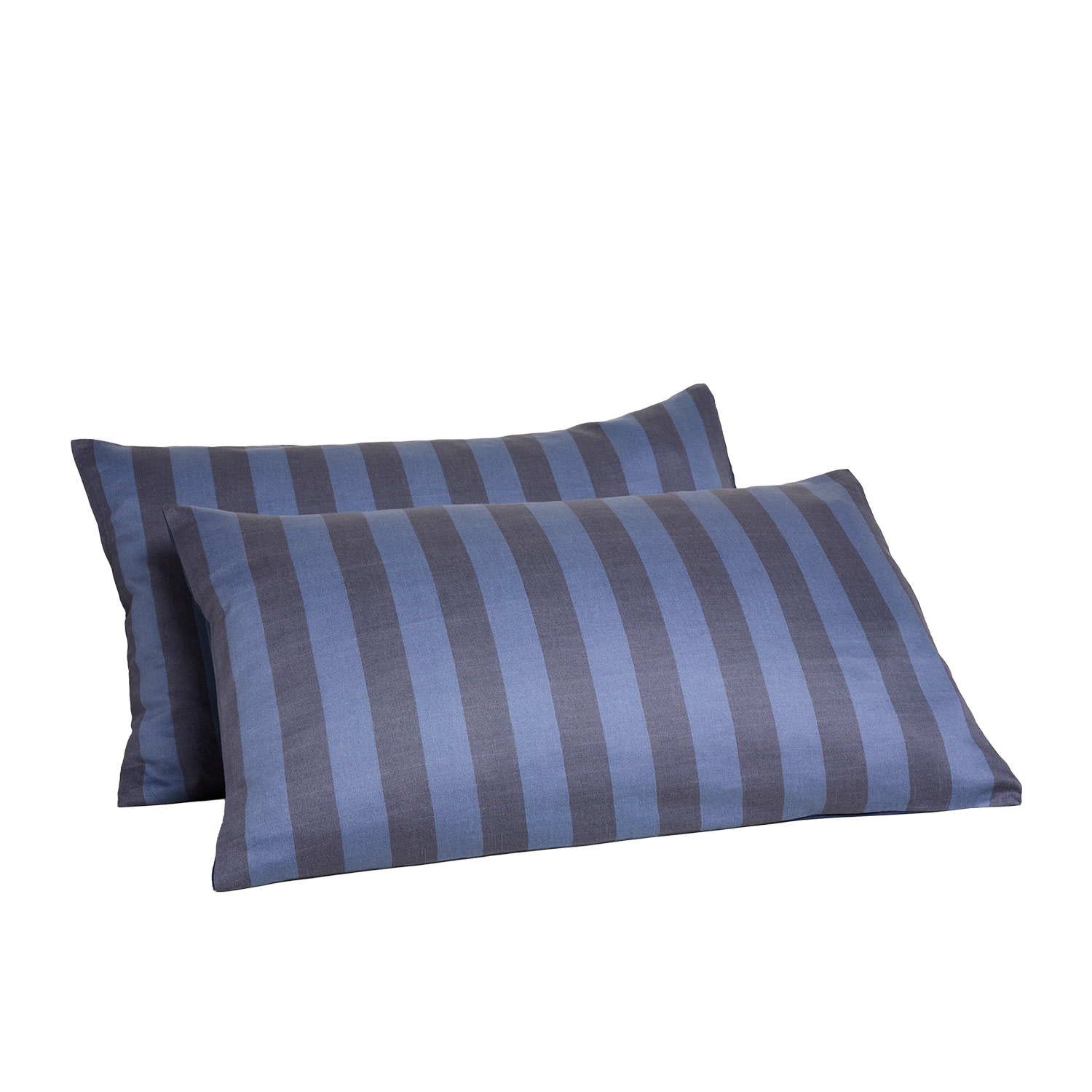 Joro Geo Printed Super King Pillowcases In Blue In Blue