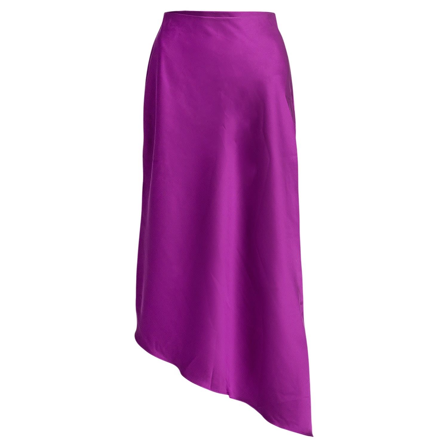 Alanakayart Women's Pink / Purple Asymmetrical Skirt - Magenta