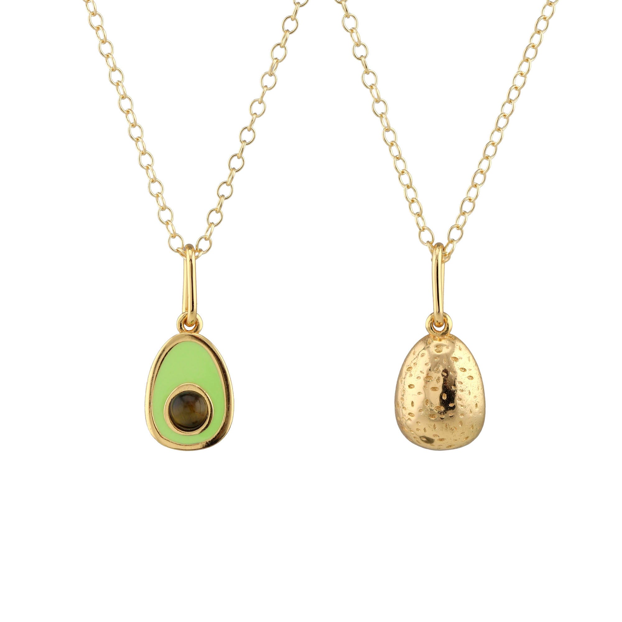 Women’s Green Avocado Enamel Charm Necklace Kris Nations