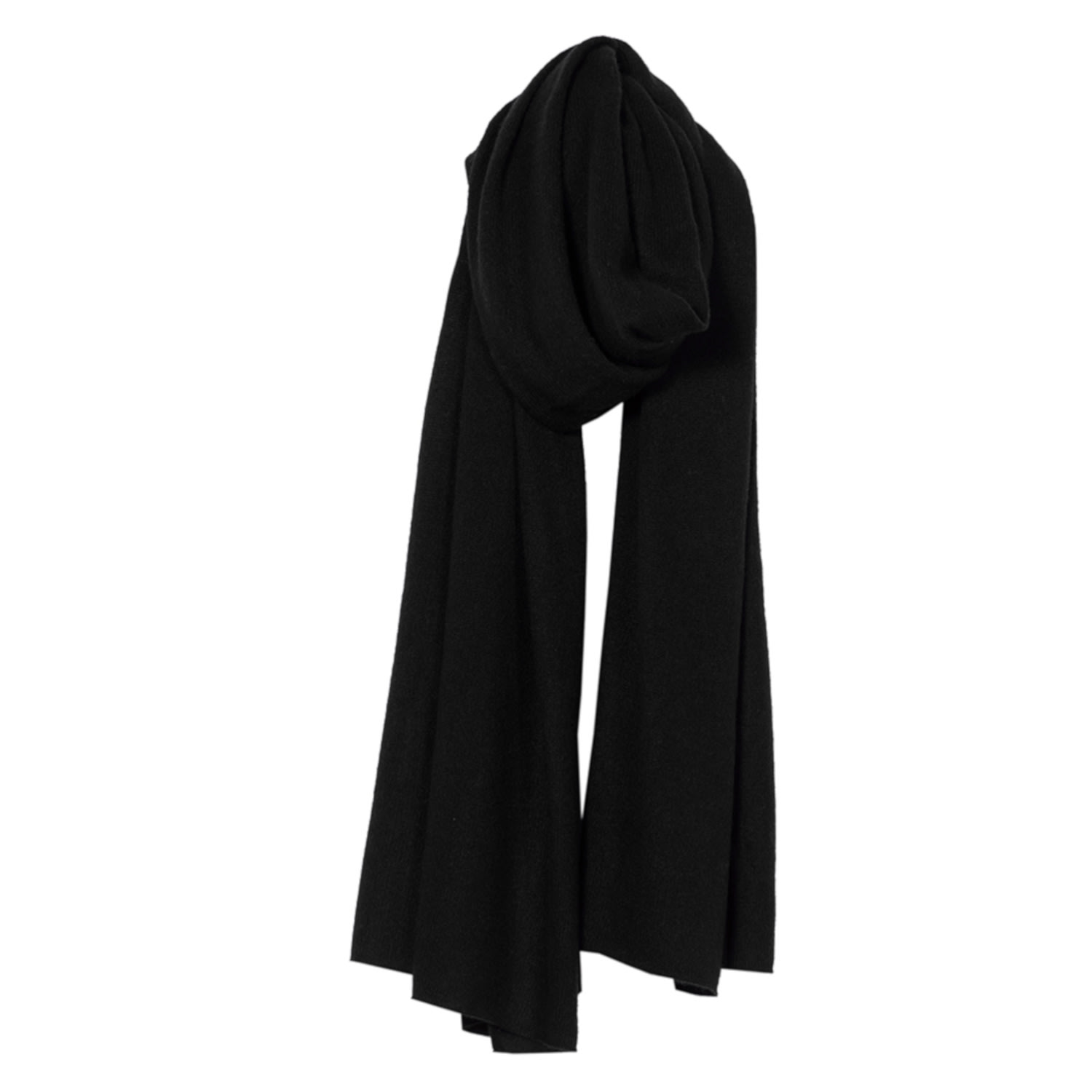 Women’s Lola Black Cashmere Travel Wrap One Size Cove