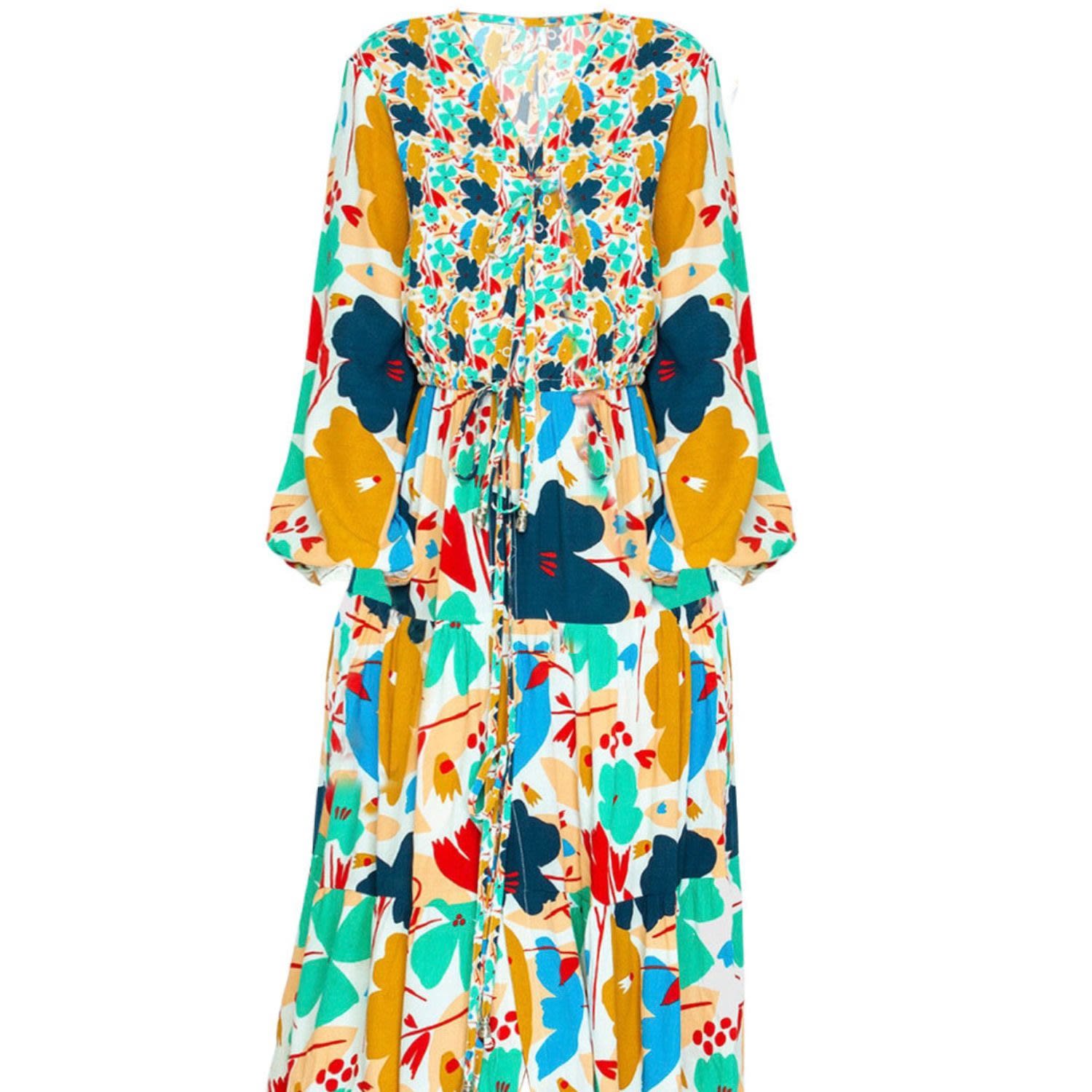 State Of Georgia Women's The Parachute Dress In Blume Mix In Gray