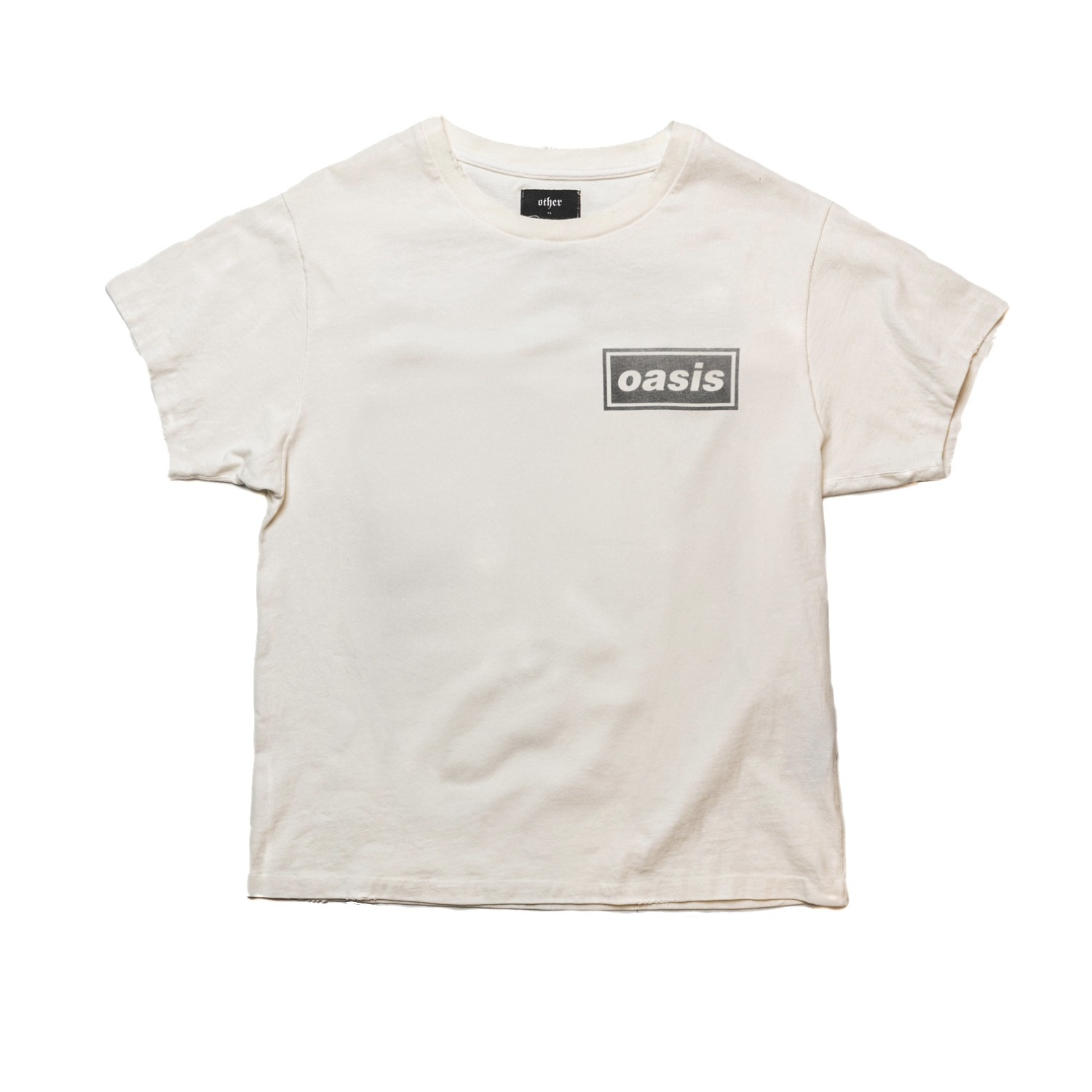 Other Uk Men's White Oasis Flag Vintage T-shirt