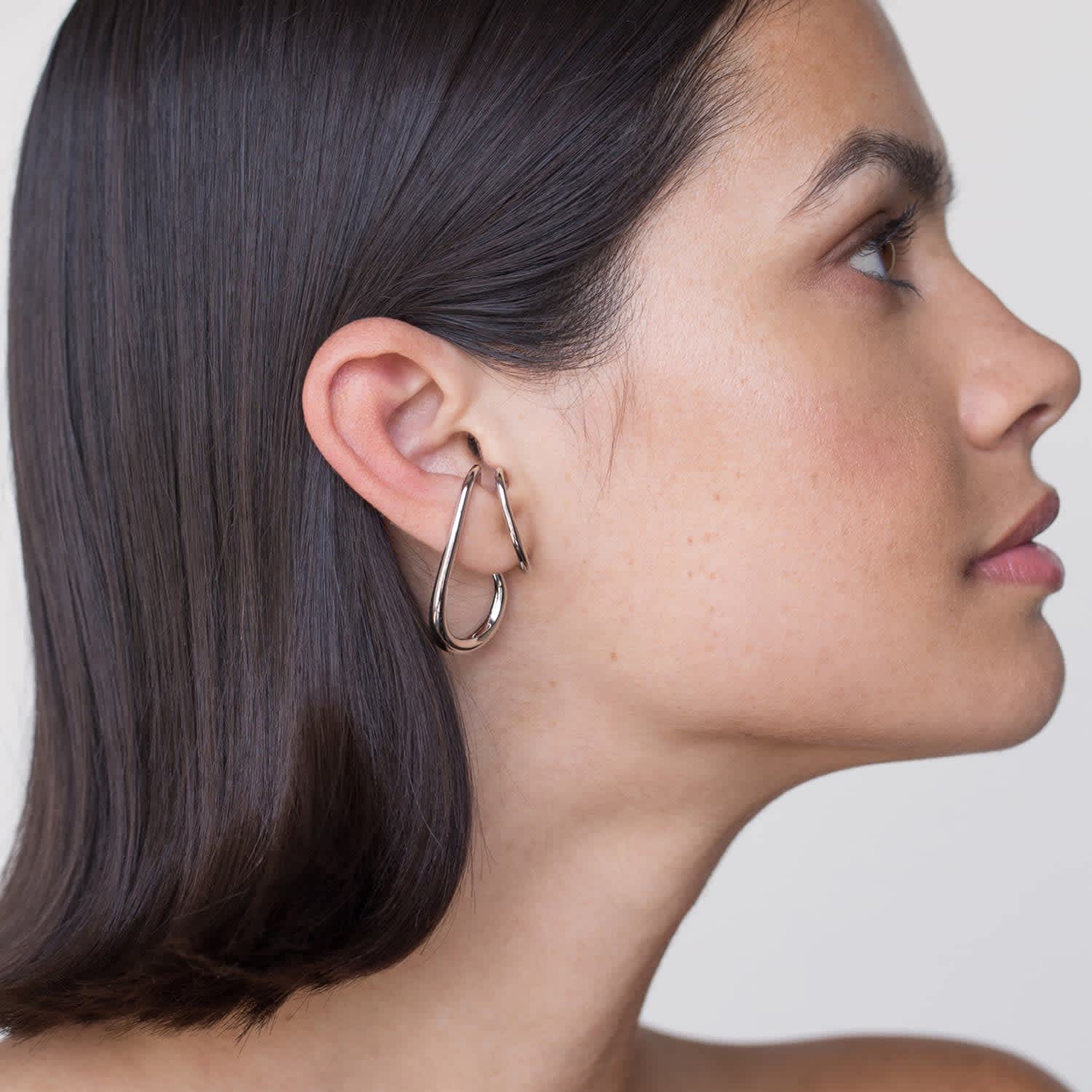 ピアス LESS IS MORE Silver Dobell ear cuff London Ear Cuff Silver Climber Edgy Contemporary Minimalist