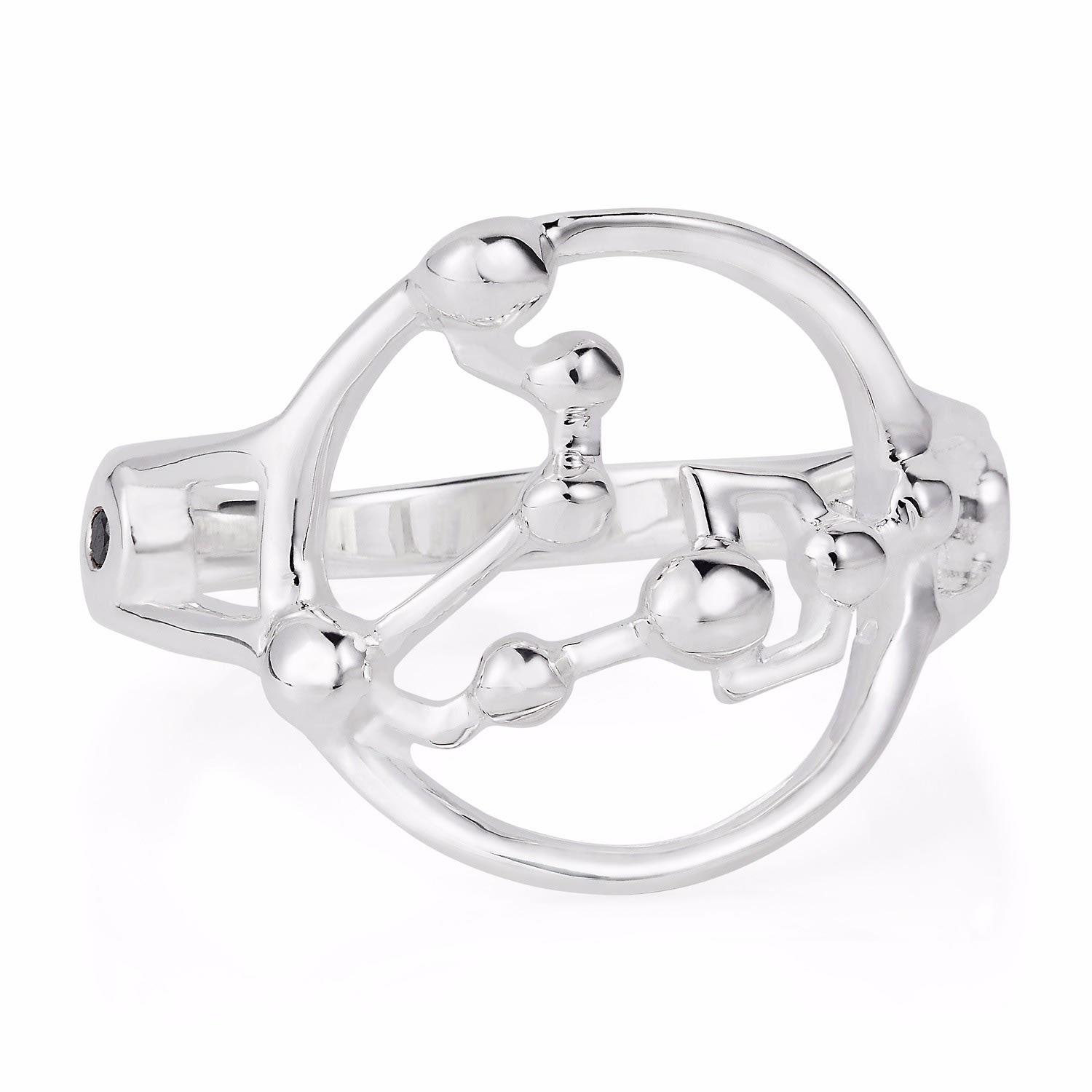 Women’s Silver Pisces Astrology Ring Yasmin Everley Jewellery