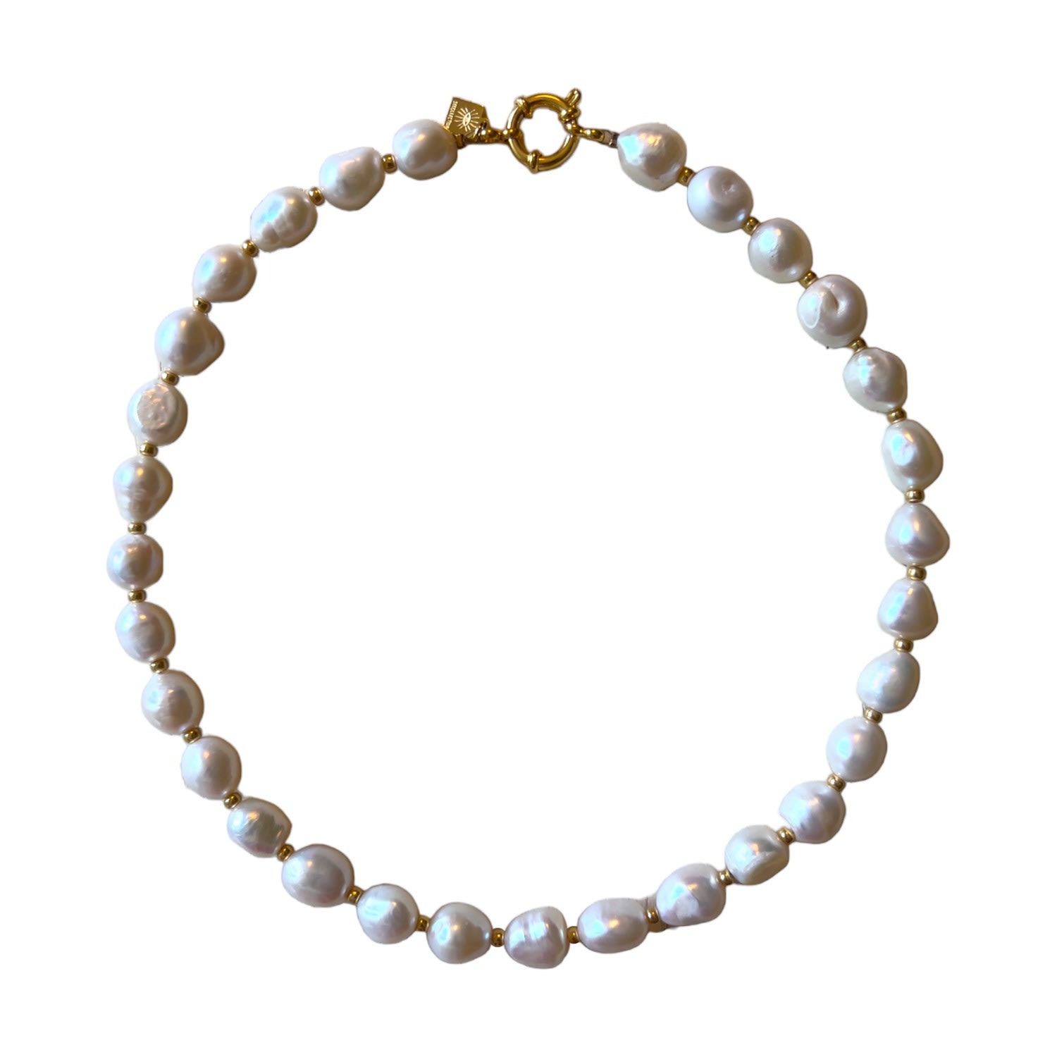 Women’s Gold / White Saira Pearl Necklace Sccollection