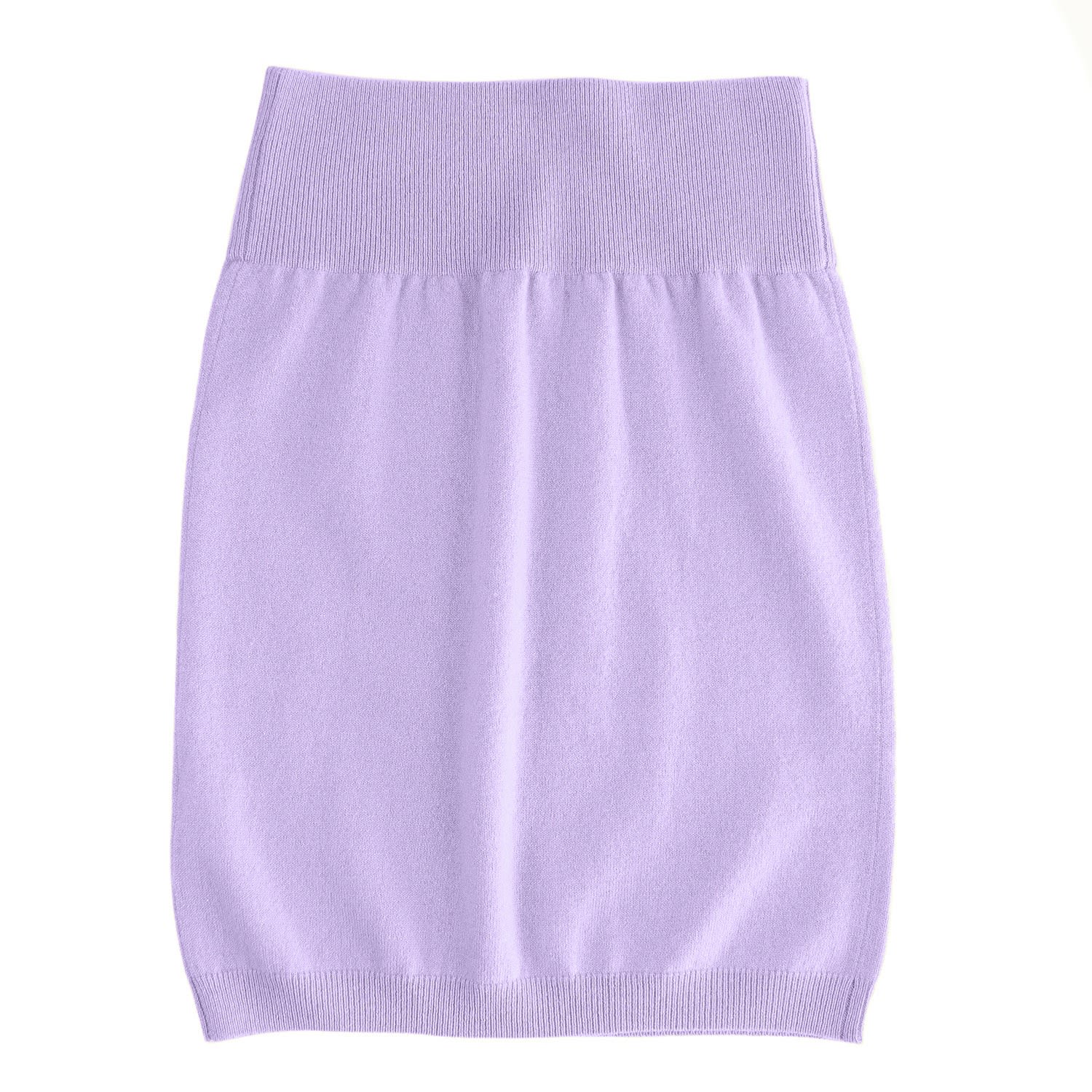 Zenzee Women's Pink / Purple Cashmere Mini Skirt - Lavender In Pink/purple