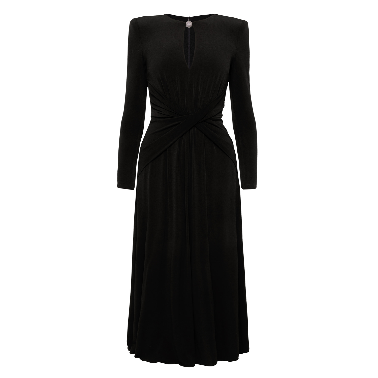 Nissa Women's Crystal-detail Midi Dress Black In Black