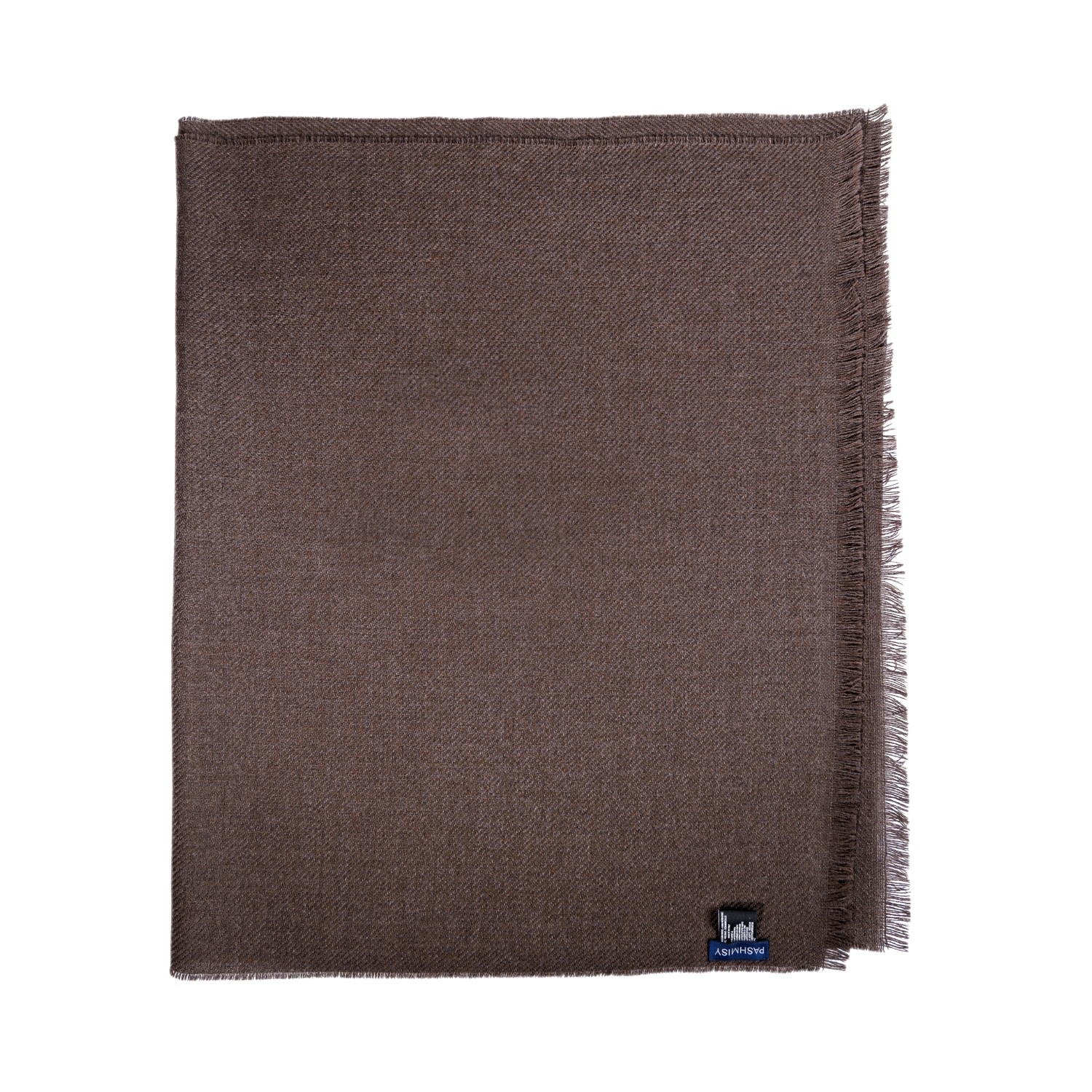 Pashmisy Women's Lightweight Wool Shawl In Dark Brown
