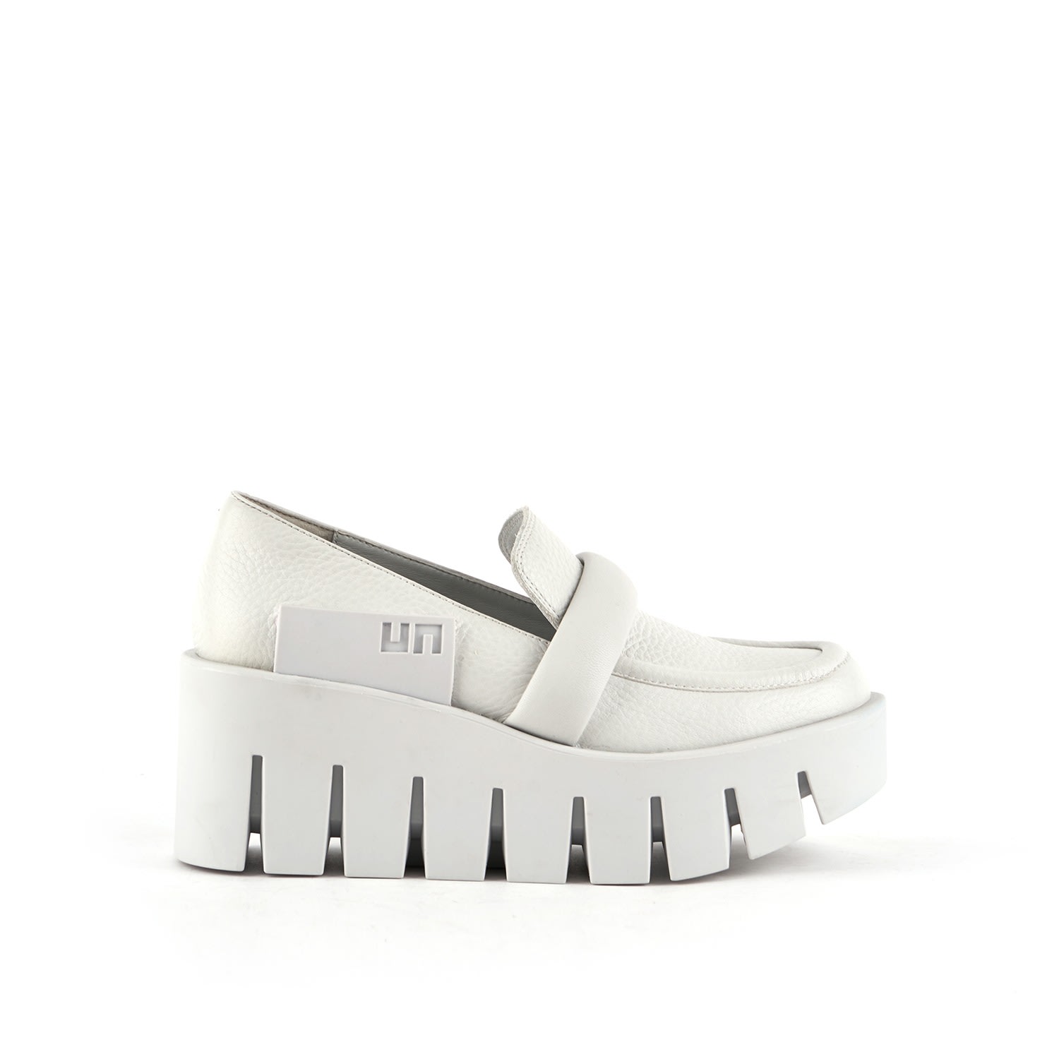 United Nude Women's White Grip Loafer Lo - Quiet Grey In White