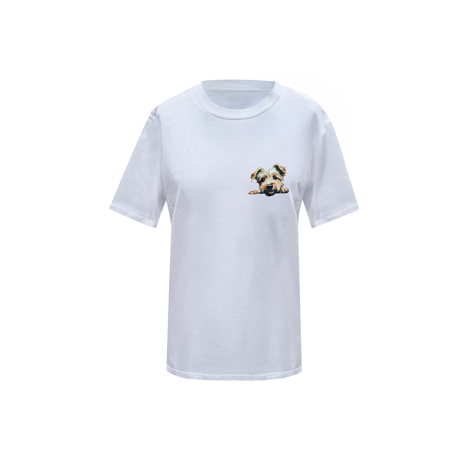 Toma Women's Dog Lover White T-shirt Number Nineteen In White