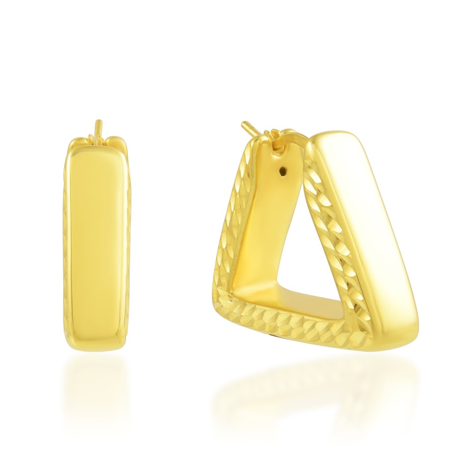 Women’s Tri Hugs Earring Gold Vermeil Arvino