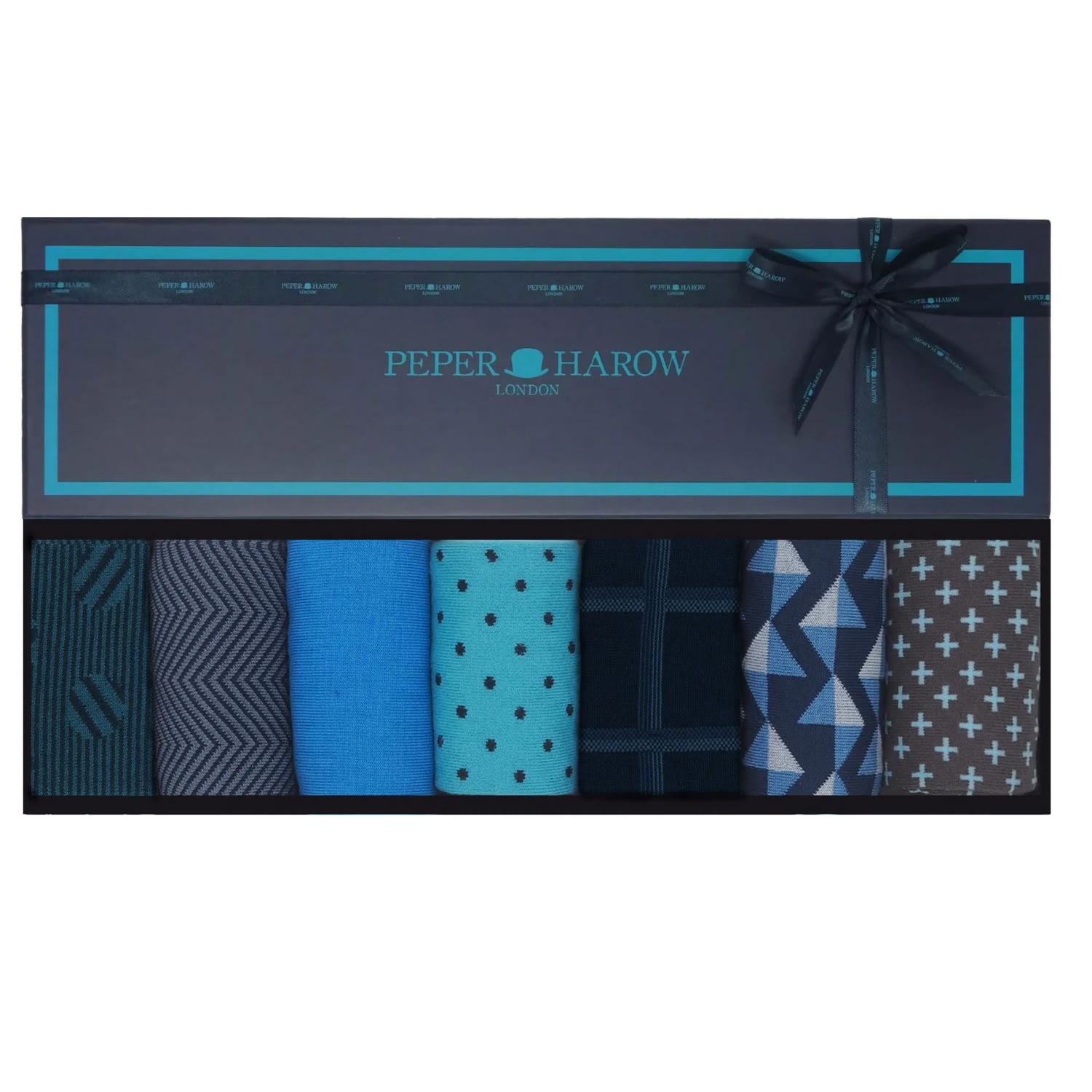 Peper Harow - Made In England A Rainy Day Men's Gift Box In Blue/gray