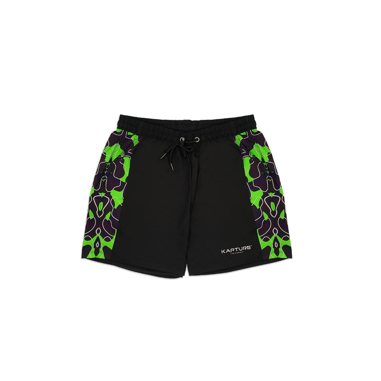 Men’s Neo City Camo Shorts - Green Large Kapture