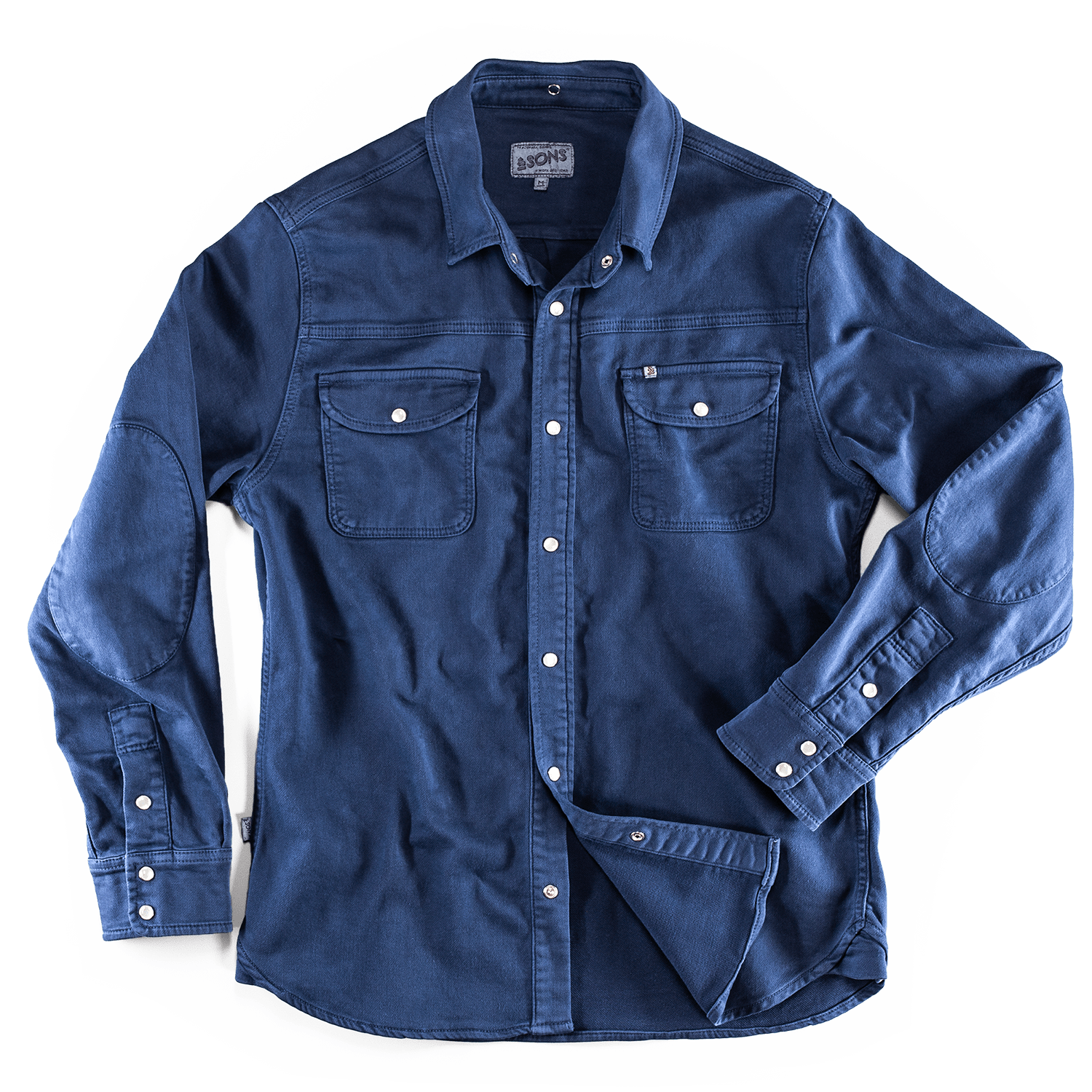 &sons Trading Co Men's Sunday Shirt Navy In Blue