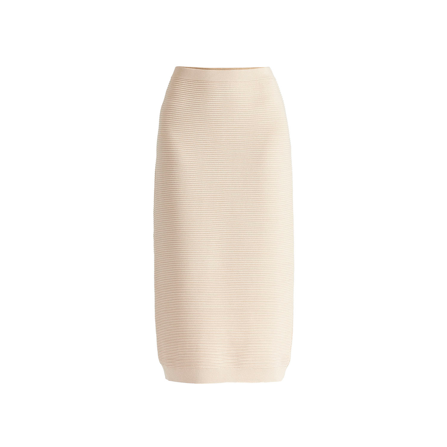 Paisie Women's Neutrals Ribbed Midi Skirt In Beige In Beige