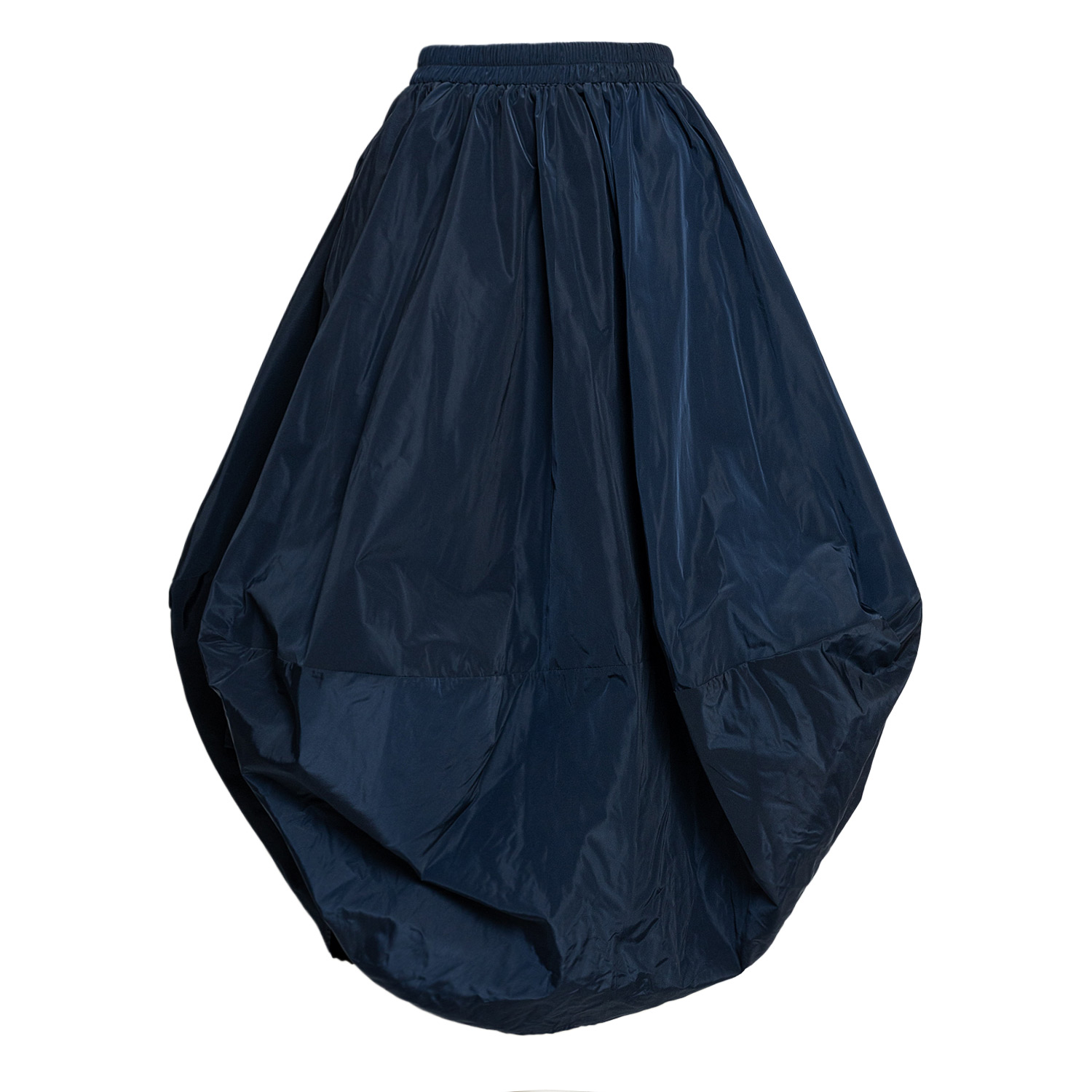 Balloon Skirt In Navy Taffeta | Bianca Popp | Wolf & Badger
