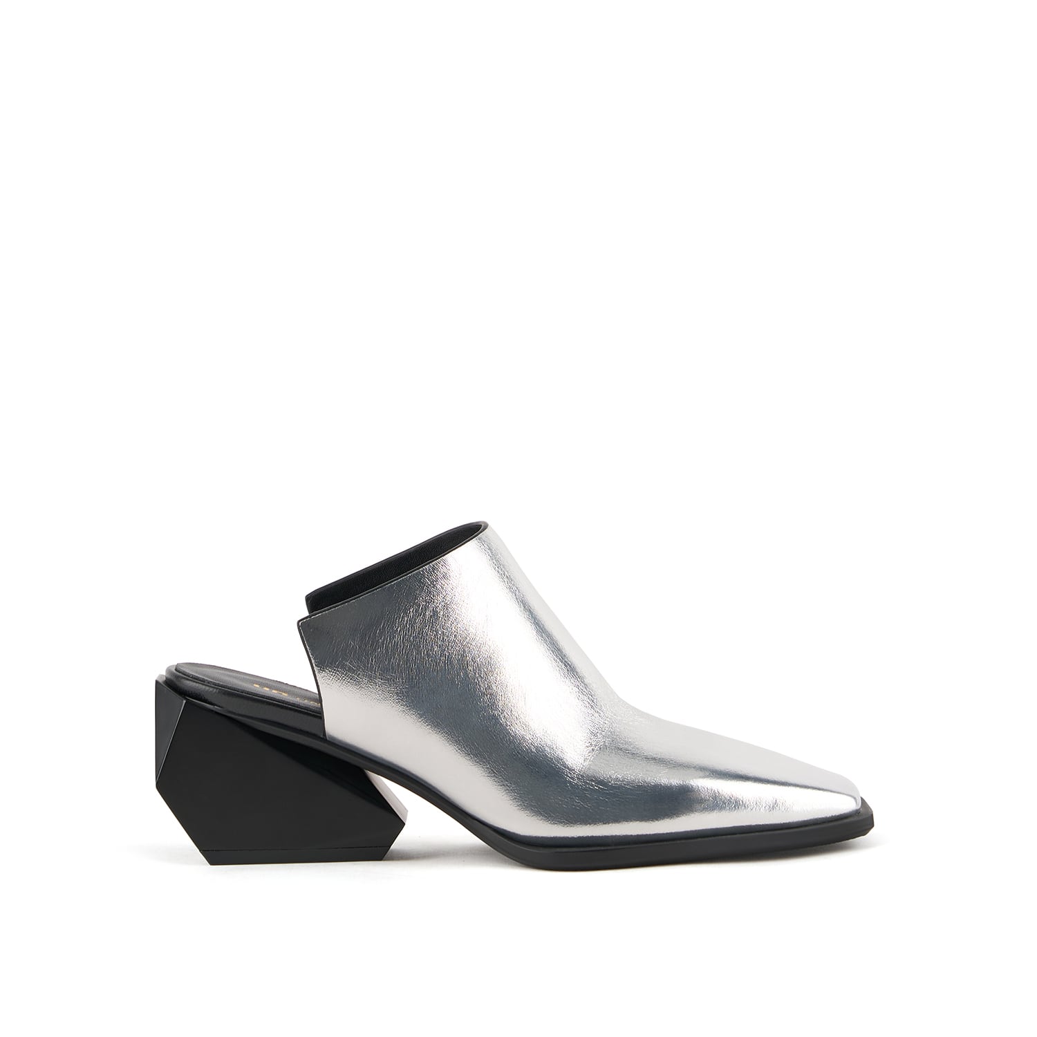 United Nude Women's Ricky Mule Mid - Silver In Animal Print