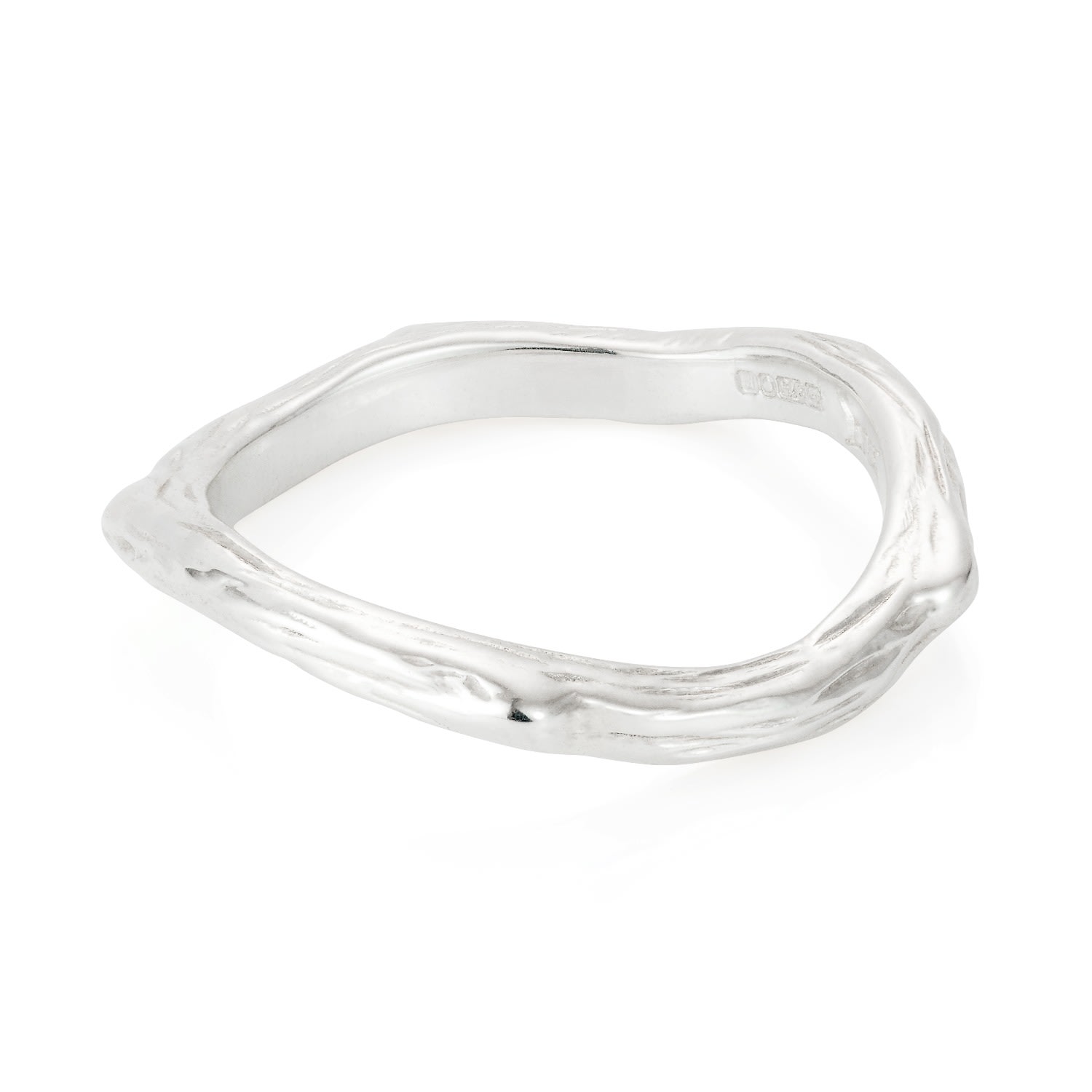 Yasmin Everley Jewellery Women's Silver White Gold Twig Ring