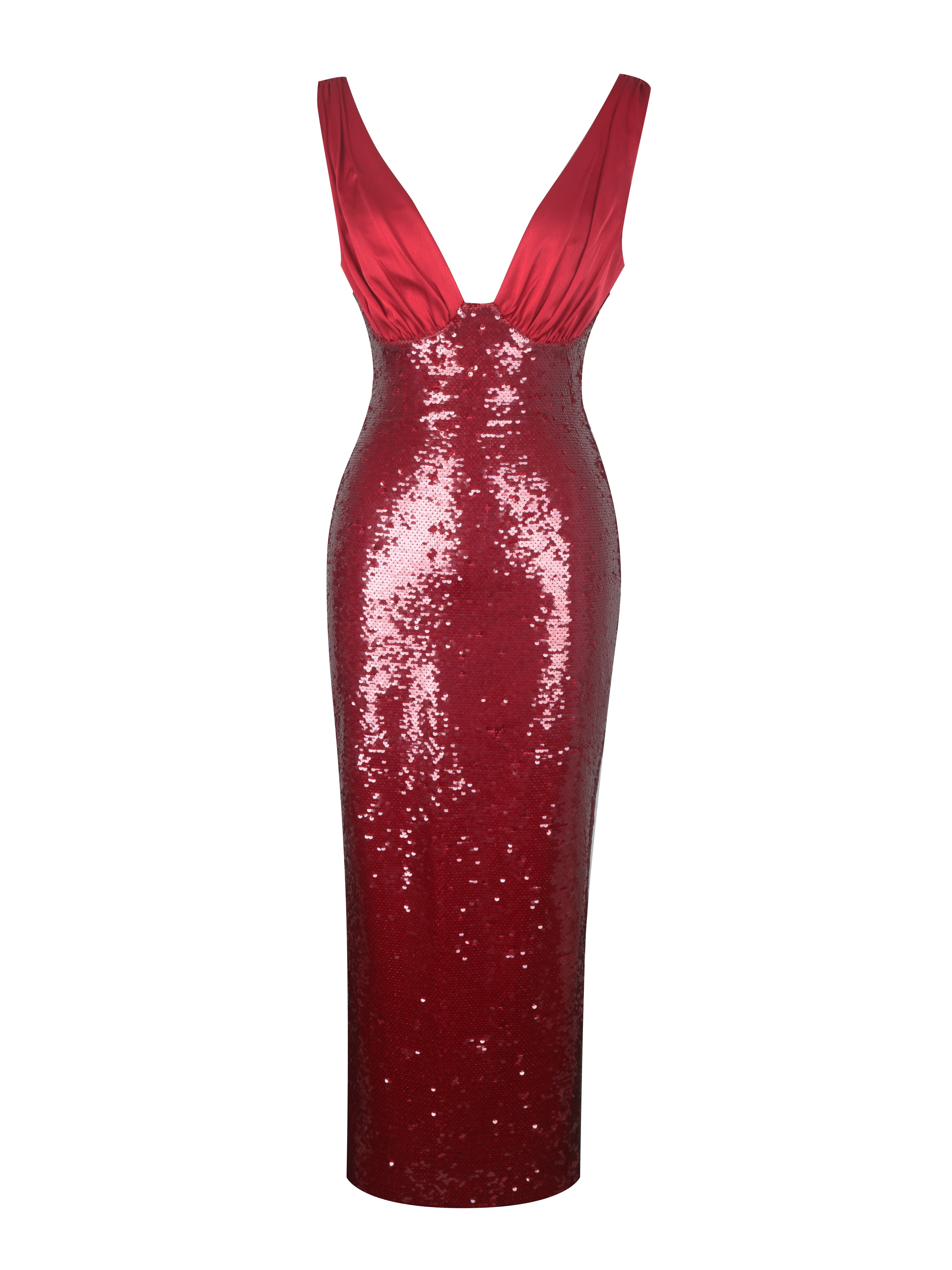 low cut sequin dress Enchanted Bronze Sequin Dress, XL main image 1