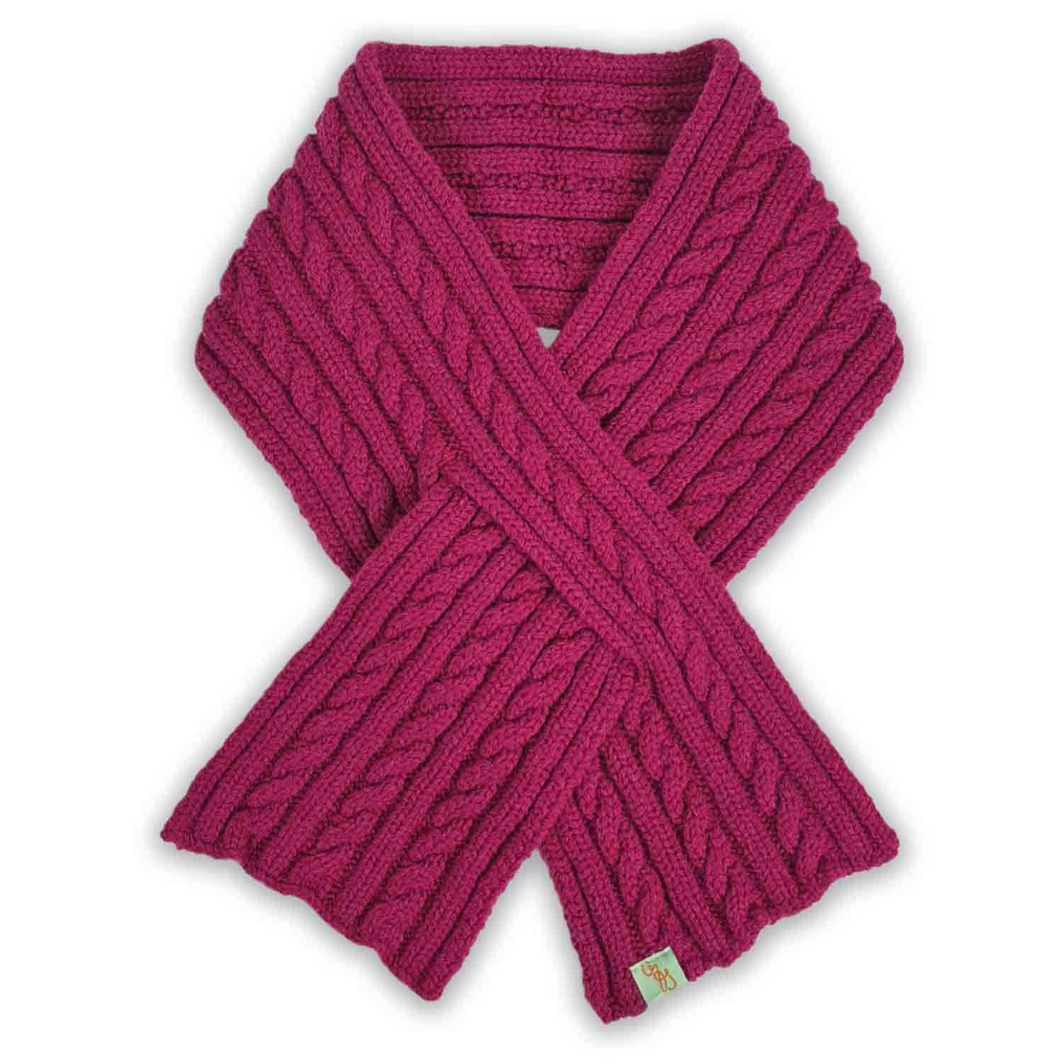 Otto & Spike Women's Pink / Purple Scarves - Prima - Scarfette - Rosehip Pink In Multi