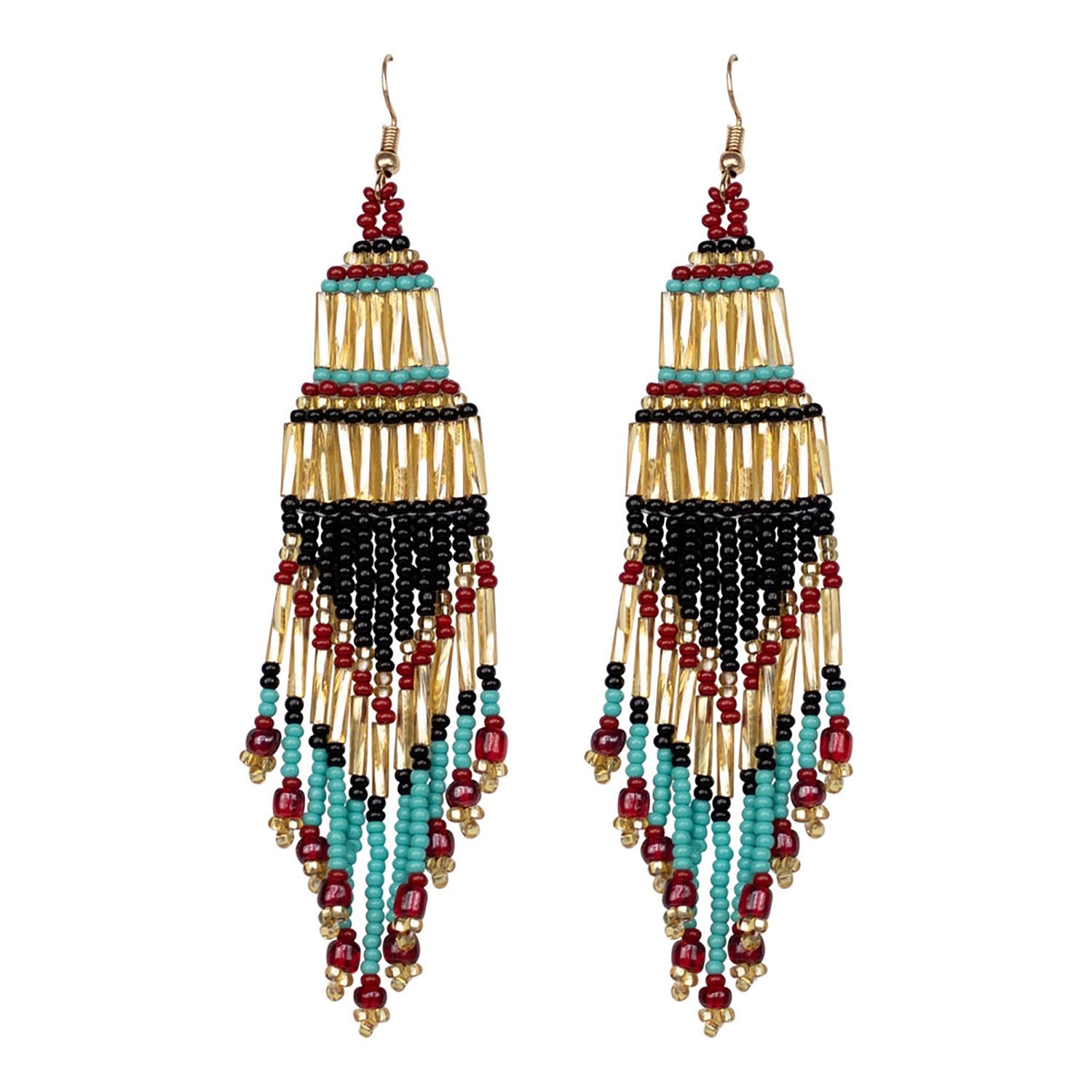 Beaded boho shop earrings