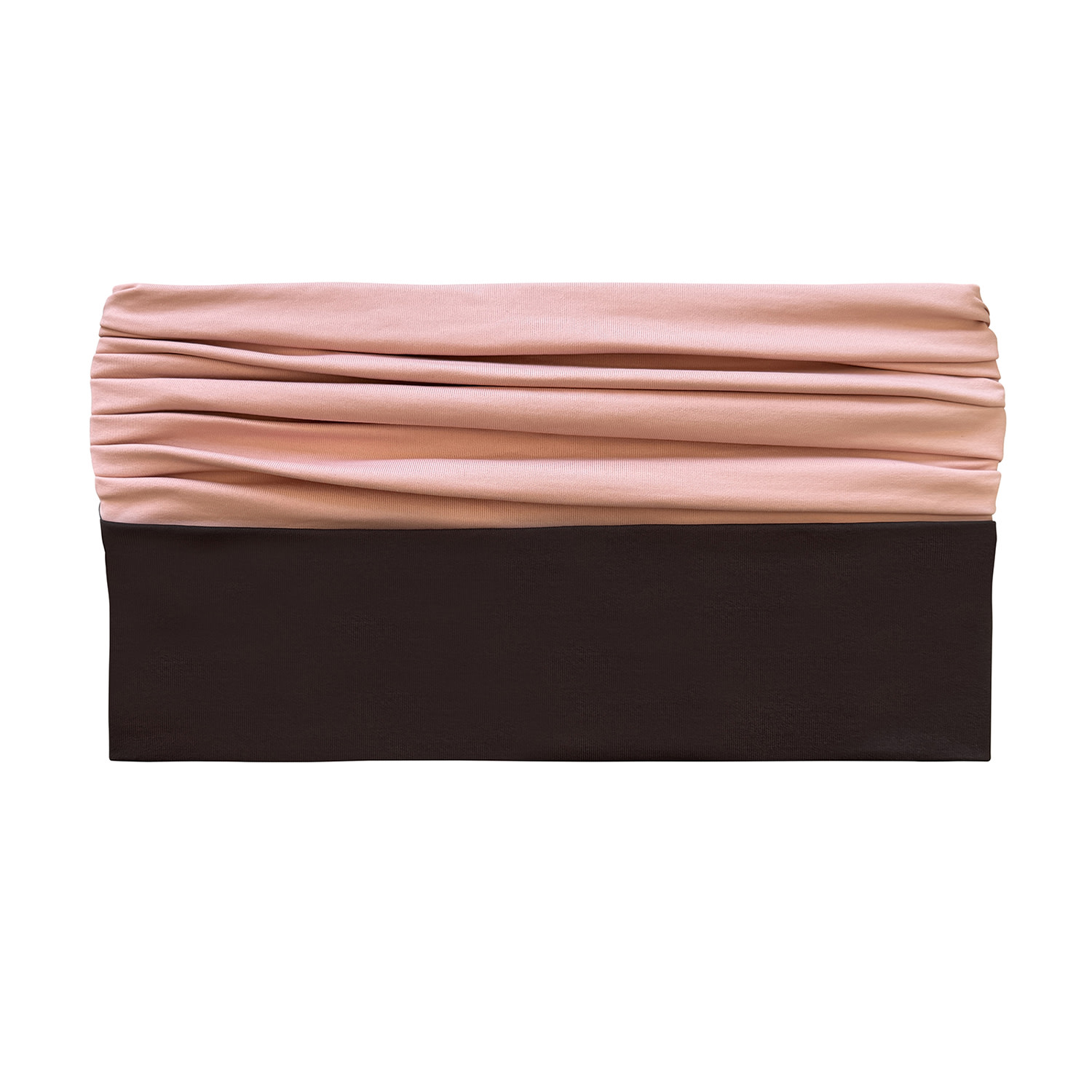 Nuaje Nuaje Women's Pink / Purple / Brown Isabelle Ruched Bikini Tube Top In Brown And Pink In Pink/purple/brown